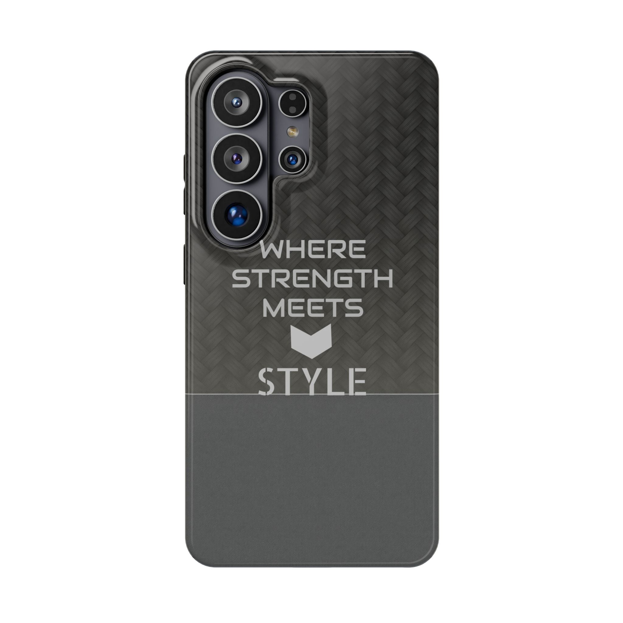 Gray Carbon Phone Case for iPhone 12-16 and Galaxy S21-S22
