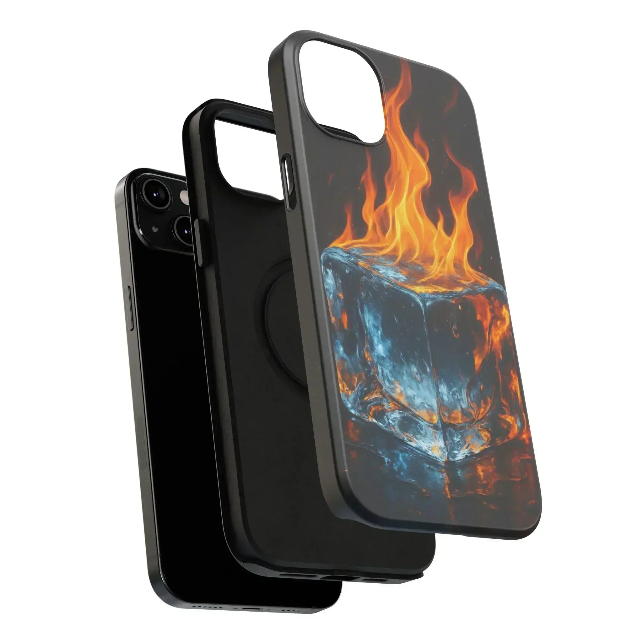 Flame Ice Phone Case for iPhone 12-16 and Galaxy S21-S22 - KARARMDESIGN