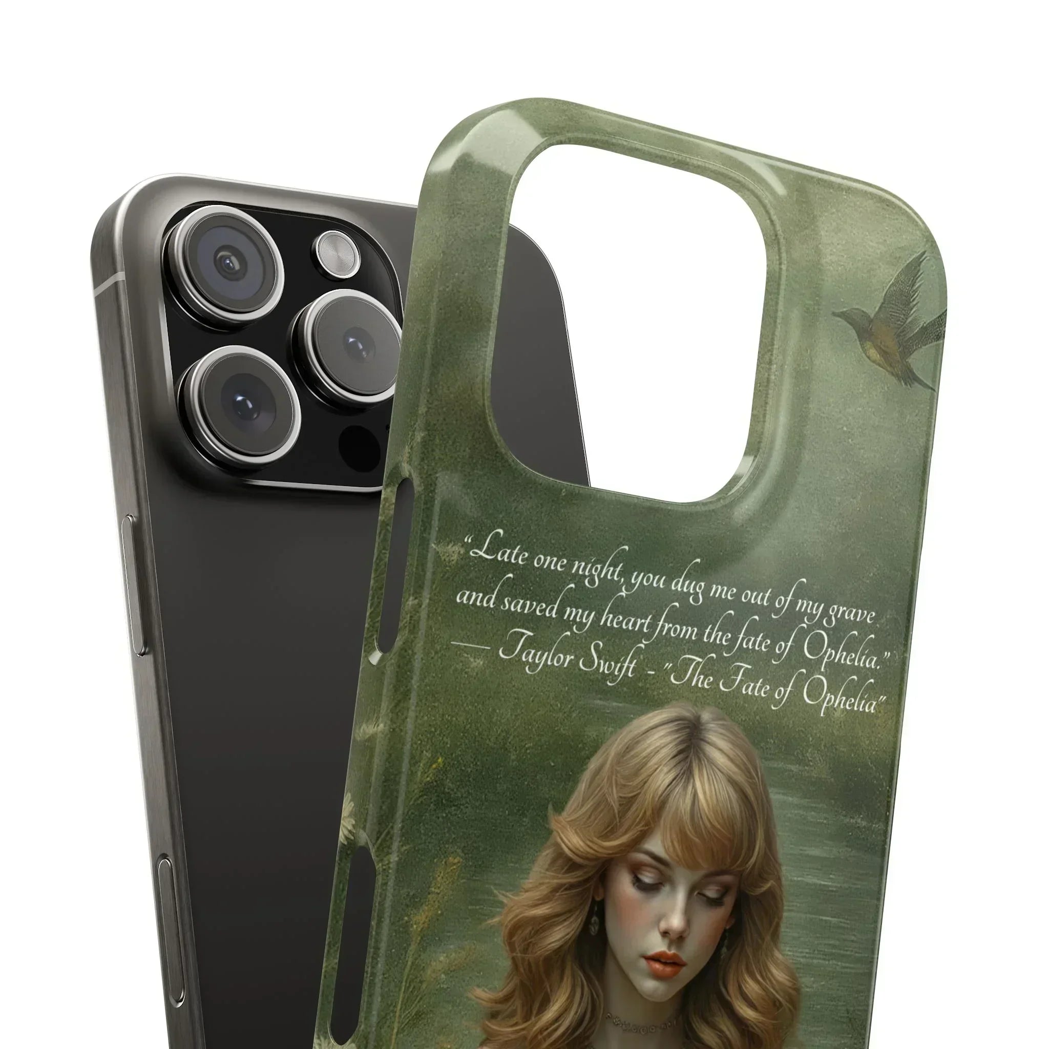 "Melancholic Ophelia" Phone Case for iPhone 11-17 Models - KARARMDESIGN