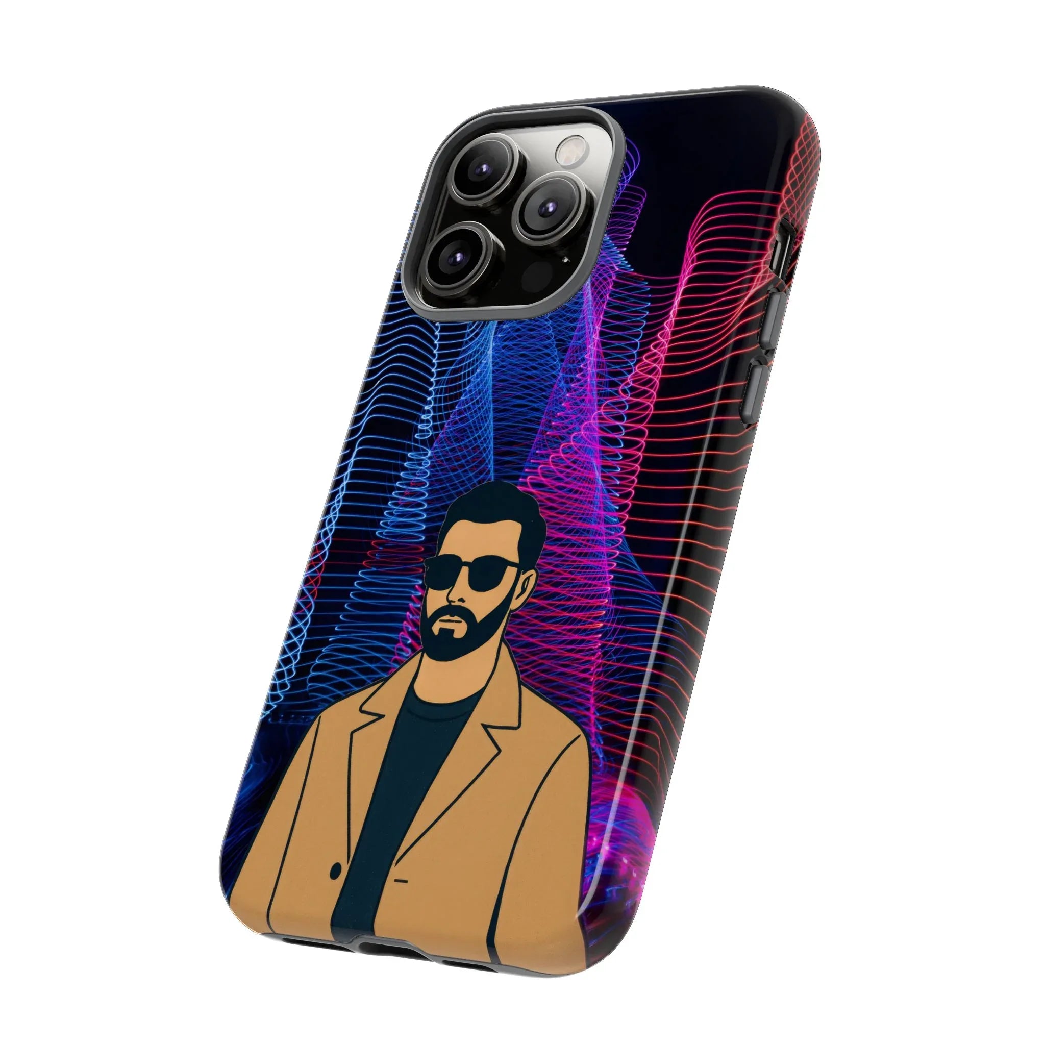 Bearded Style Phone Case for iPhone 11-17 and Galaxy S20-S25 - KARARMDESIGN