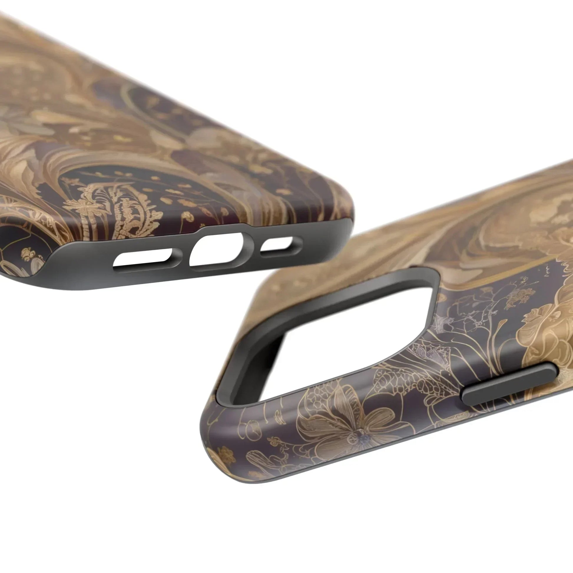 Botanical Luxury Design Impact-Resistant Phone Case for iPhone 12-16 and Galaxy S21-S22 Models - KarArmDesign