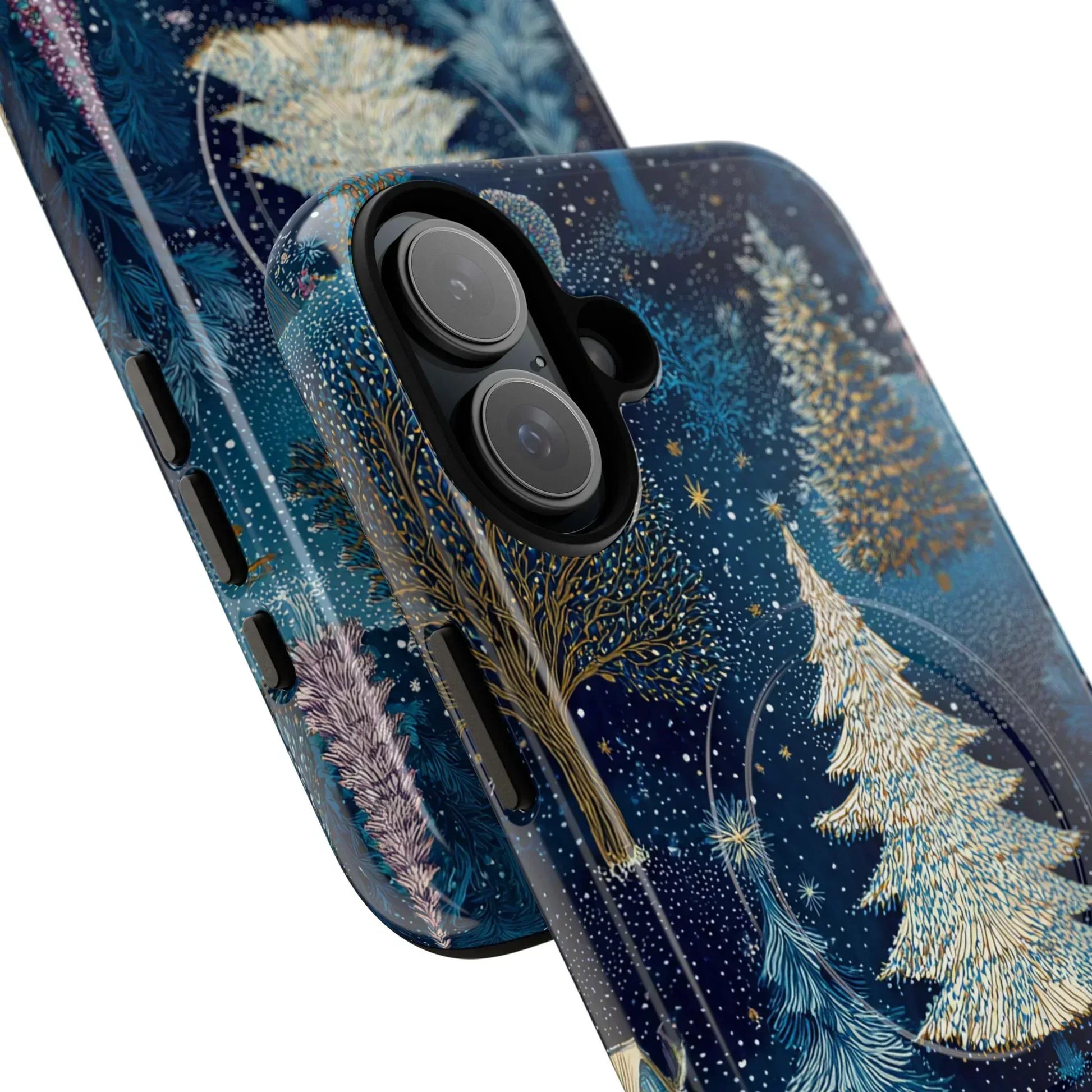 Midnight Sparkle Forest Phone Case for iPhone 13-17 - KARARMDESIGN