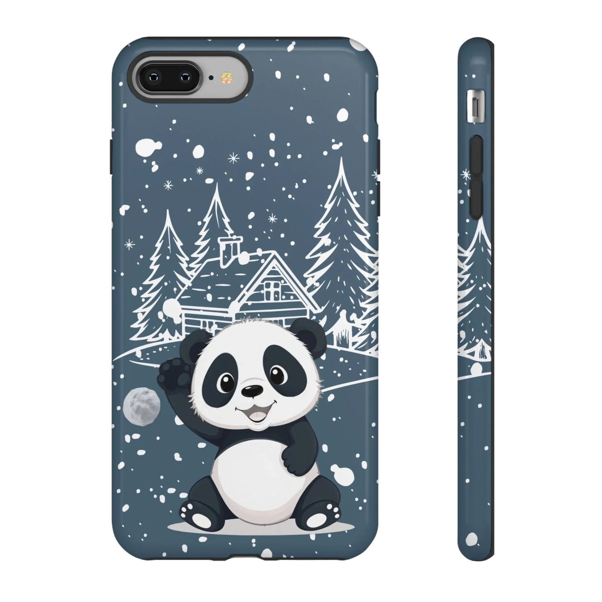 Cute Panda in a Winter Wonderland Phone Case for iPhone 8-17 - KARARMDESIGN