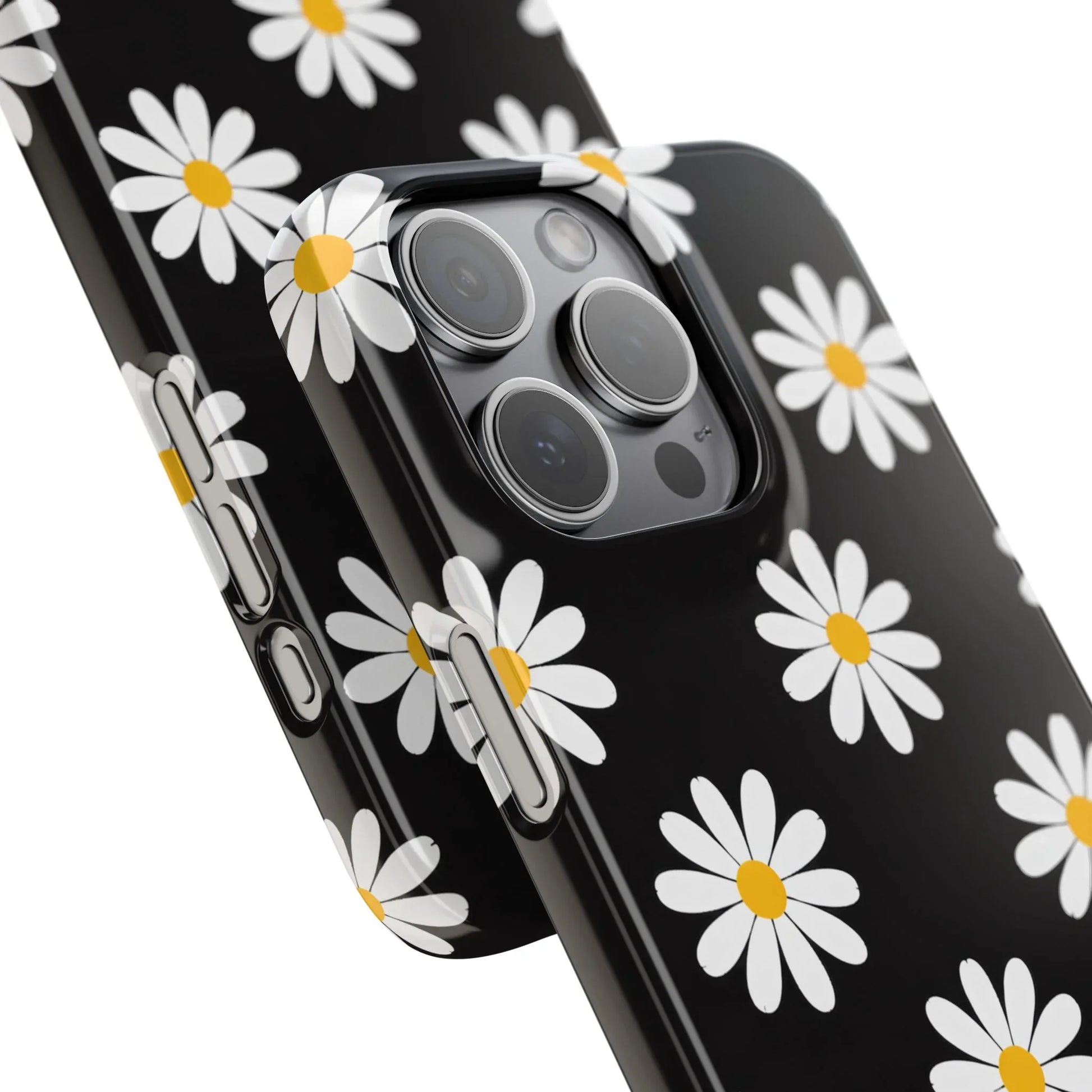 Daisy Charm Phone Case for iPhone 11-17 and Galaxy S20-S25 - KARARMDESIGN