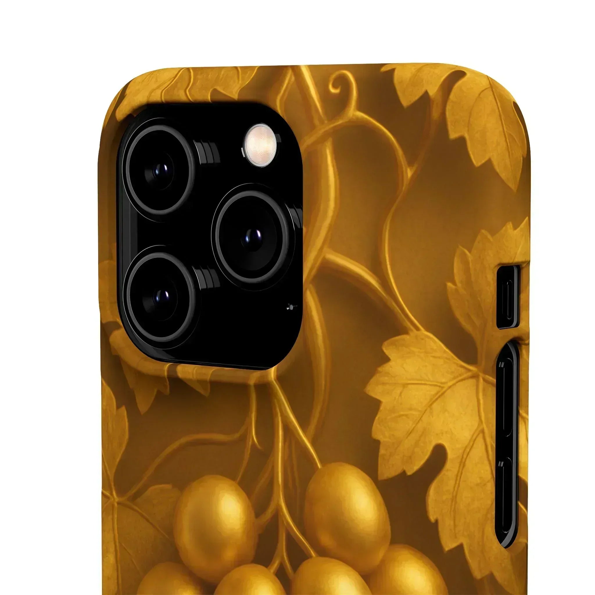 Golden Grapes Phone Case for iPhone 8–16 - KARARMDESIGN