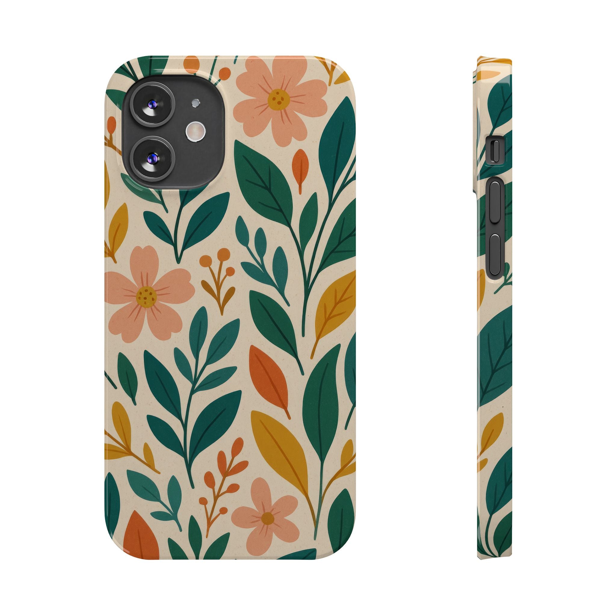 Floral Harmony Phone Case for iPhone 11-17