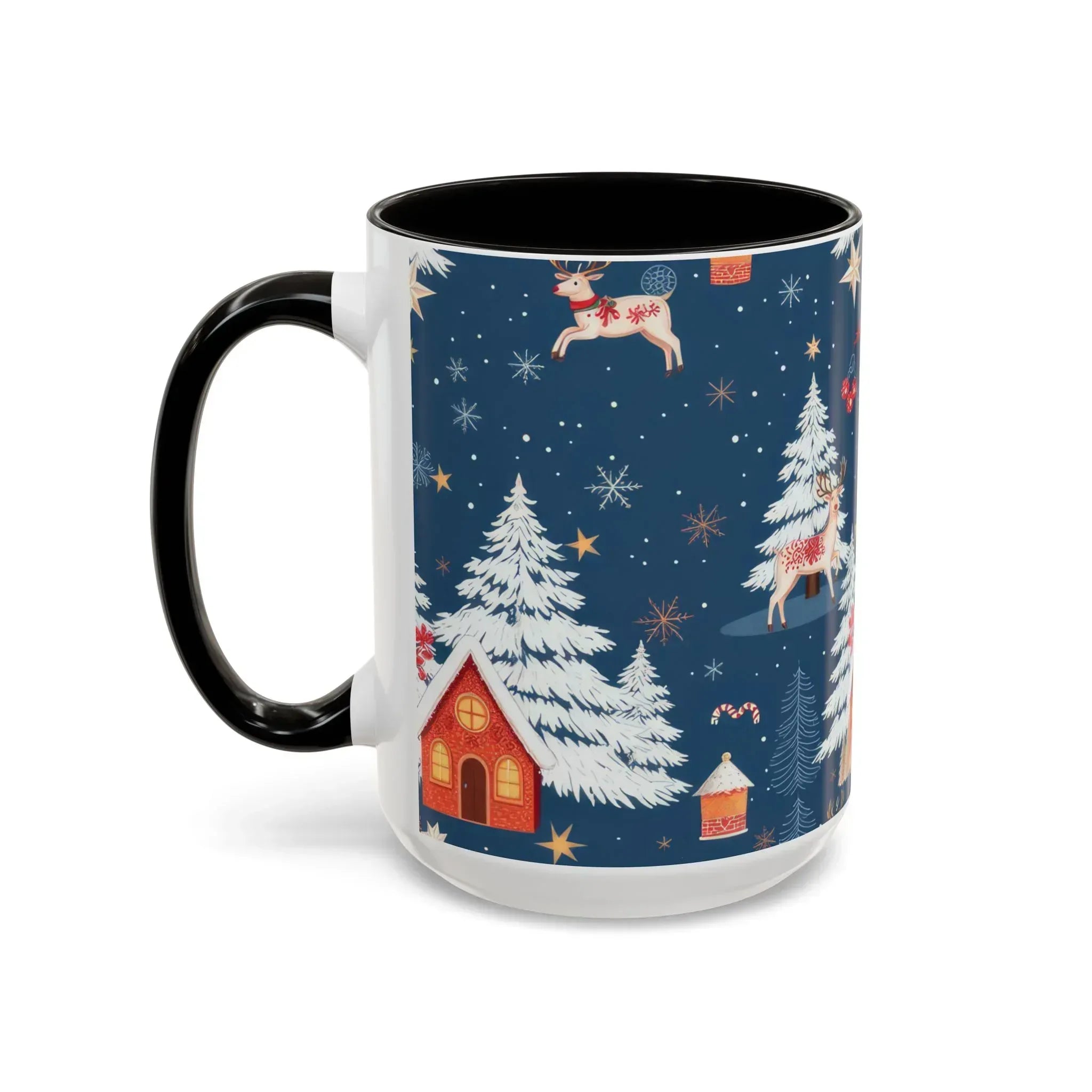 Dark Blue Christmas Mug - Colorful Mugs (11oz, 15oz) - KARARMDESIGN