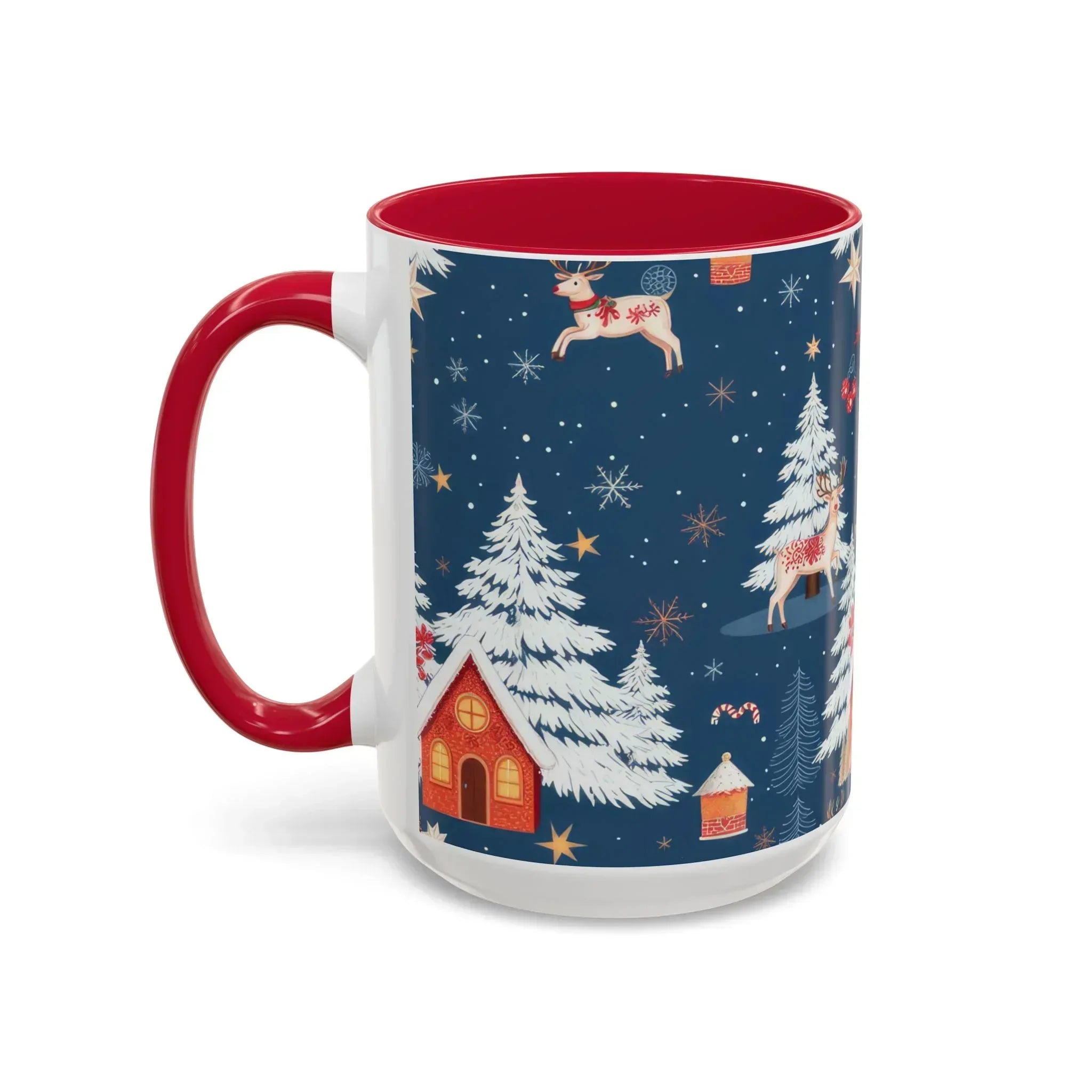 Dark Blue Christmas Mug - Colorful Mugs (11oz, 15oz) - KARARMDESIGN