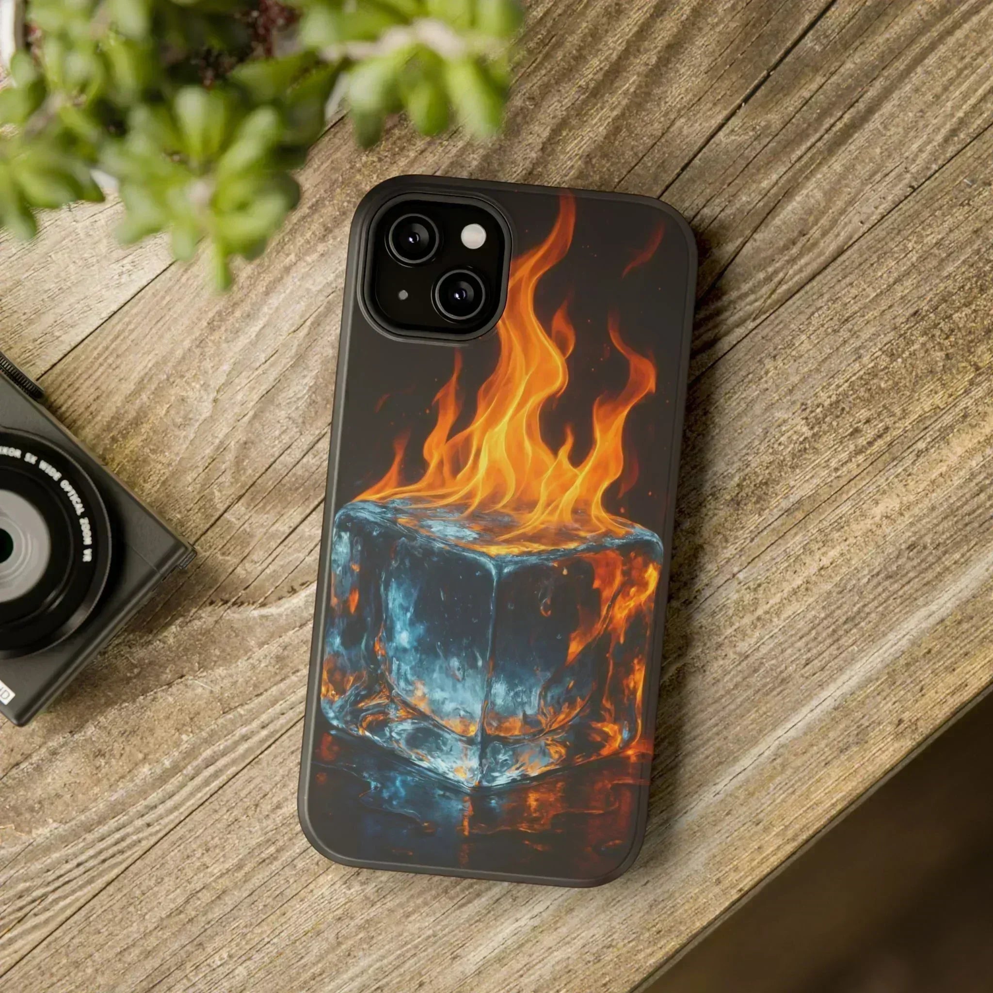 Flame Ice Phone Case for iPhone 12-16 and Galaxy S21-S22 - KARARMDESIGN