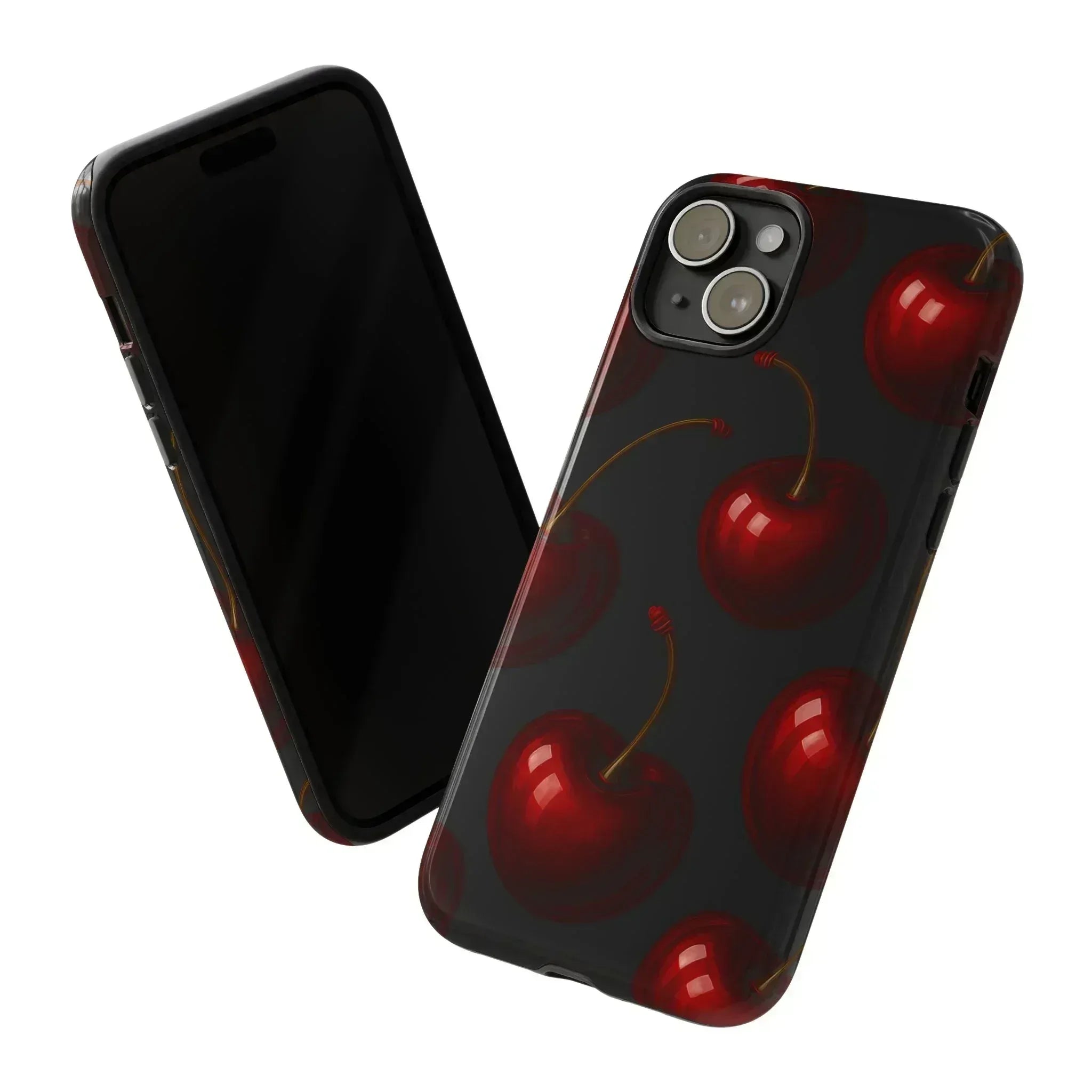 Cherry Phone Case for iPhone X-16 and Galaxy S20-S25 - KARARMDESIGN