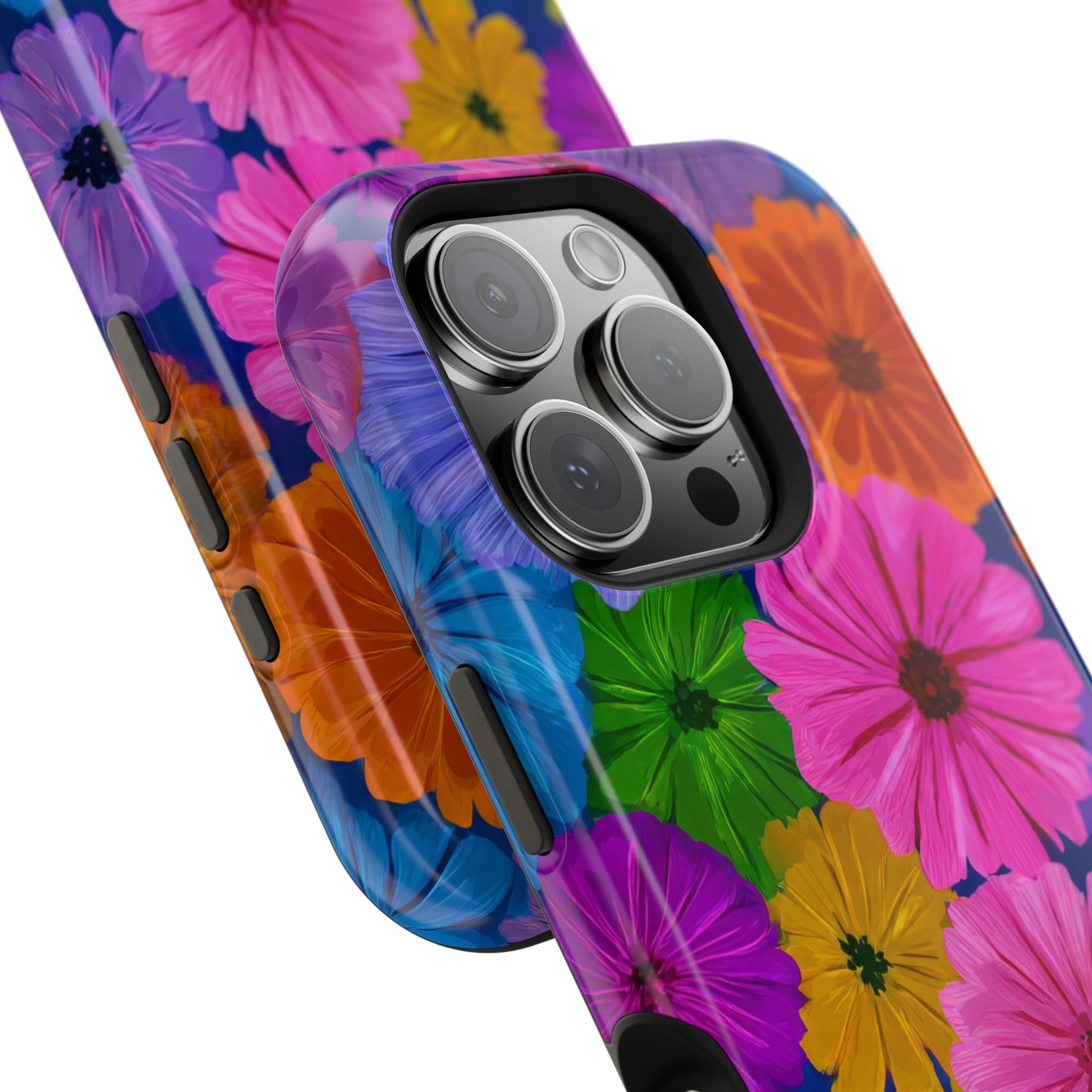 Bloom Pattern Phone Case for iPhone 11-17 and Galaxy S21-S22 Models - KARARMDESIGN