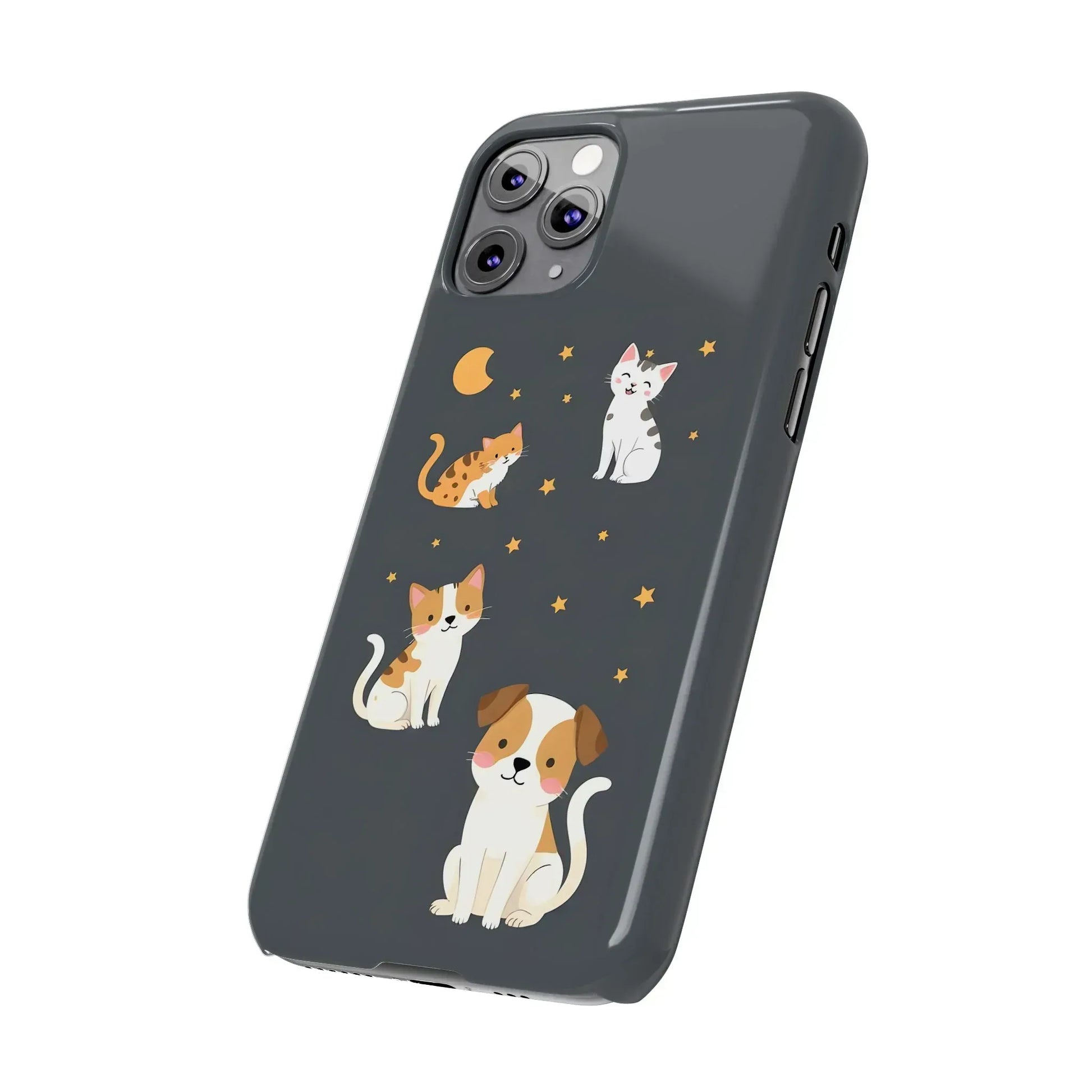 Cute Cat and Dog Phone Case for iPhone 11-17 - KARARMDESIGN