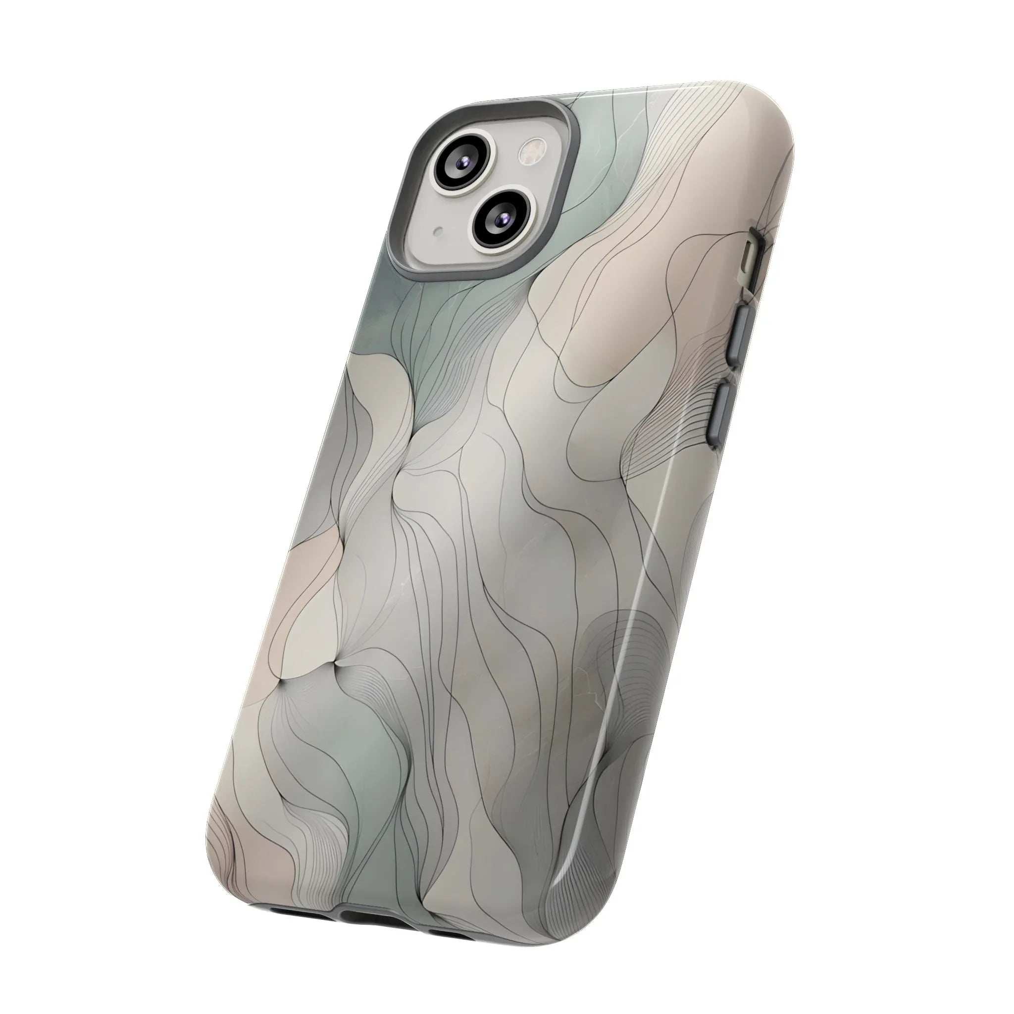 Pastel Wave Phone Case – Minimalist Design for iPhone & Pixel - KARARMDESIGN