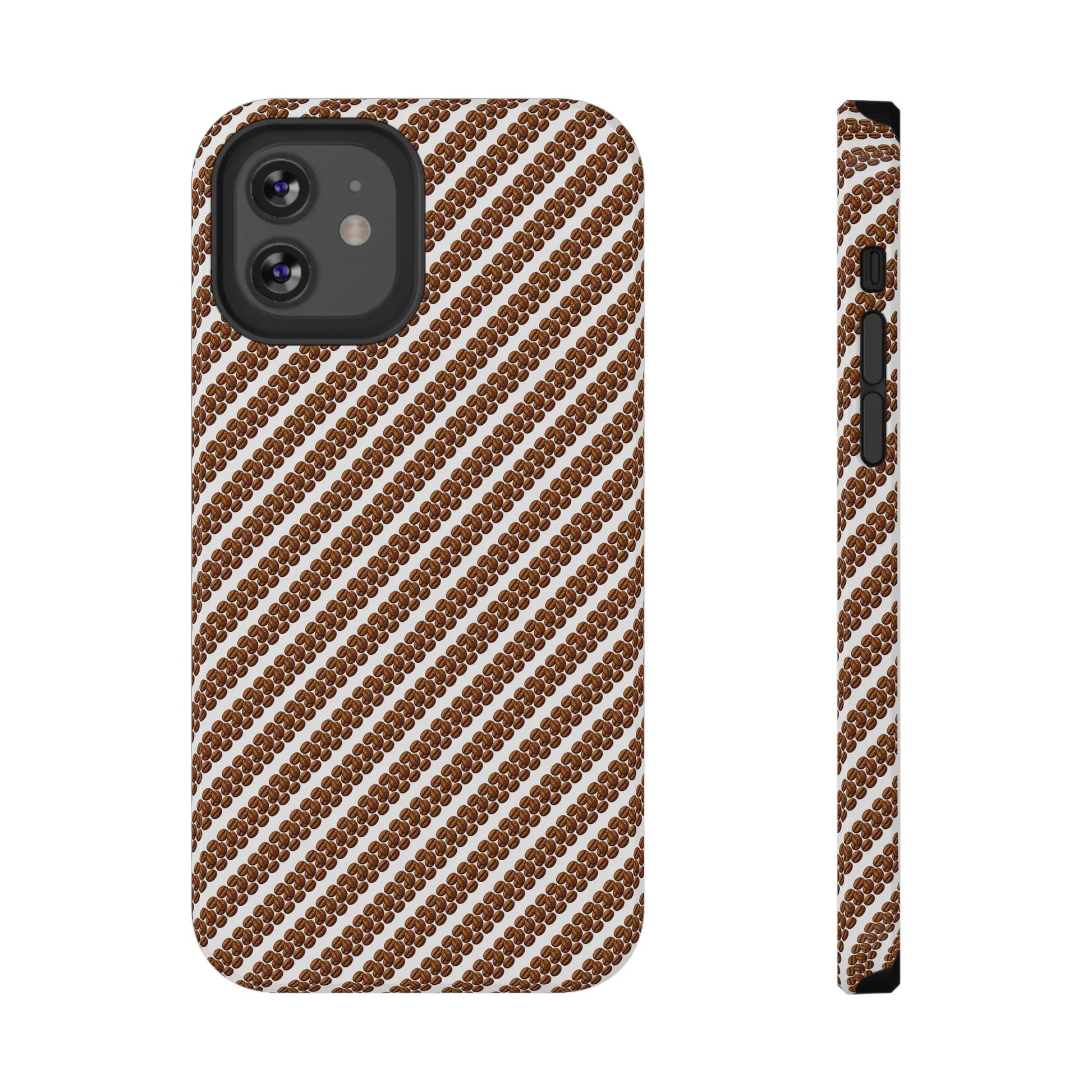 Stylish Coffee Pattern Phone Case for iPhone 11–17 and Galaxy S21–S22 - KARARMDESIGN