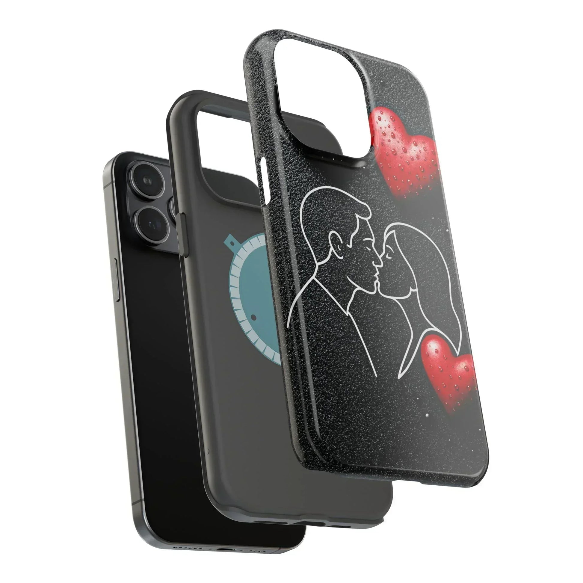 Midnight Kiss Phone Case for iPhone 13-16 Models - KarArmDesign