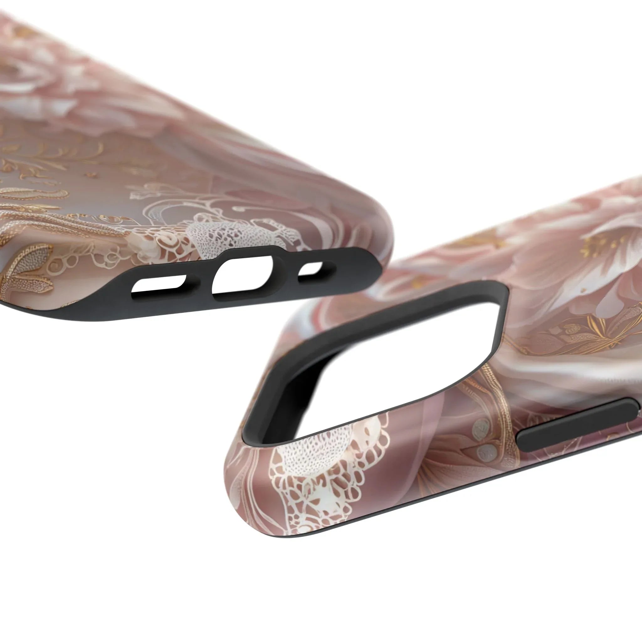 Elegant Floral Phone Case for iPhone 11-17 and Samsung Galaxy S21-S22 - KARARMDESIGN