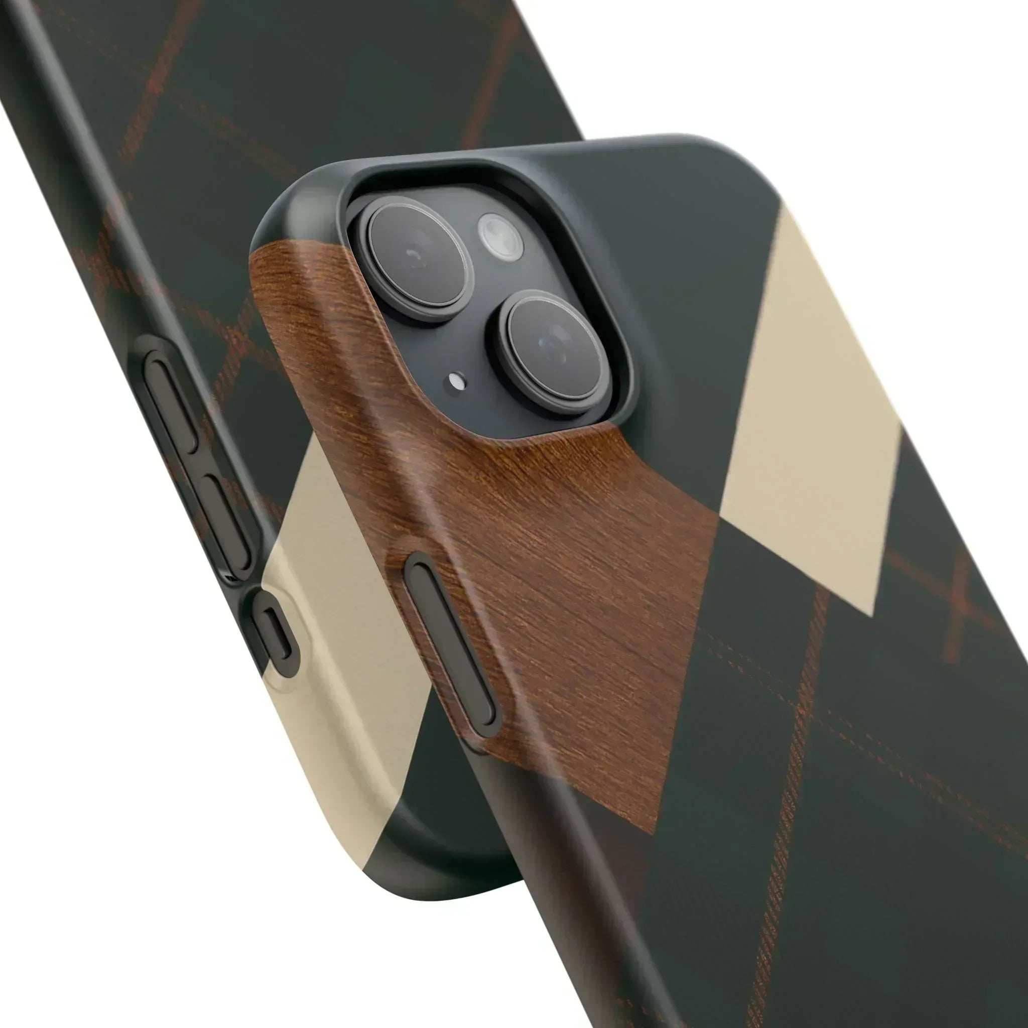 Rustic Green Phone Case for iPhone 8-16 and Galaxy S20-S24 - KARARMDESIGN