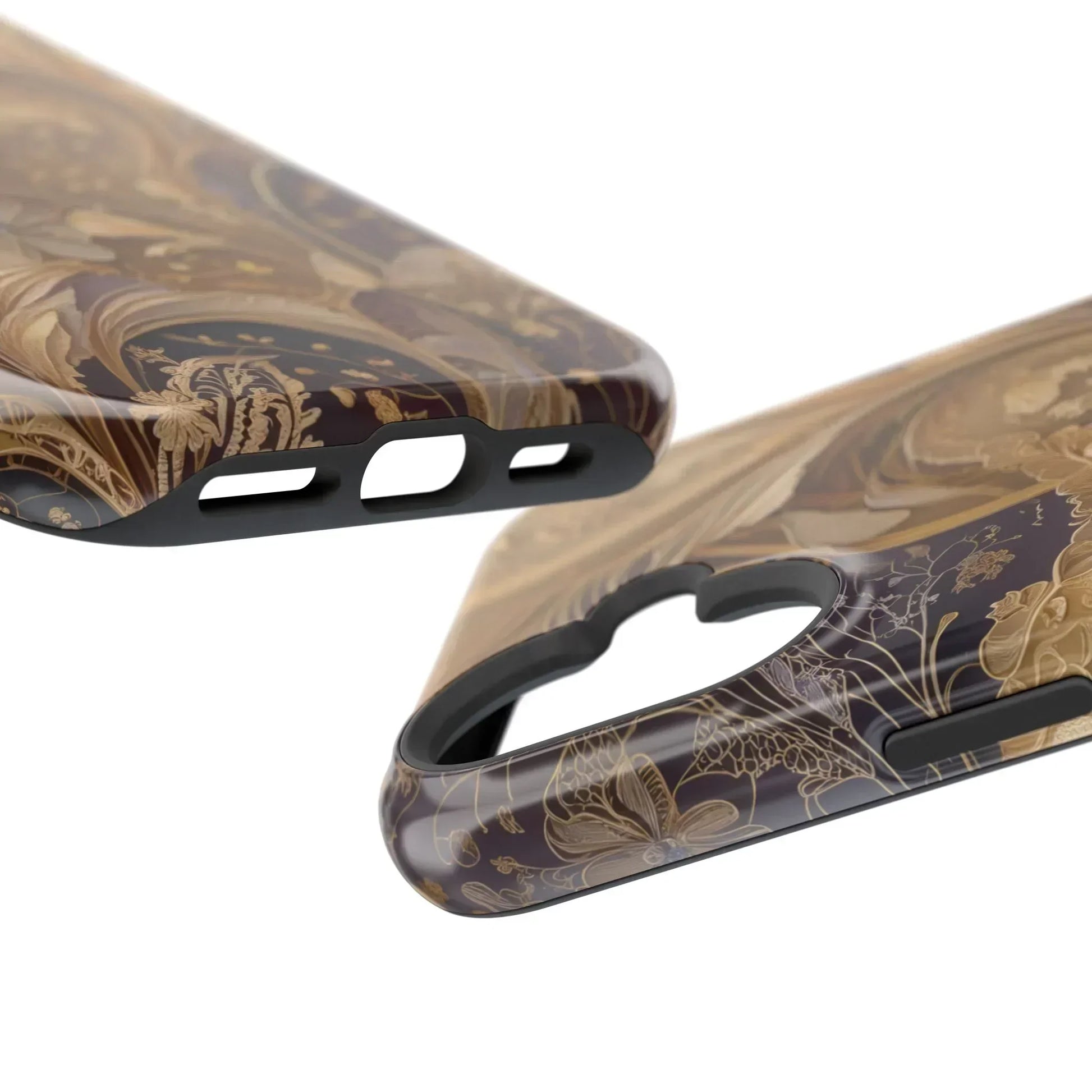 Botanical Luxury Design Impact-Resistant Phone Case for iPhone 12-16 and Galaxy S21-S22 Models - KarArmDesign