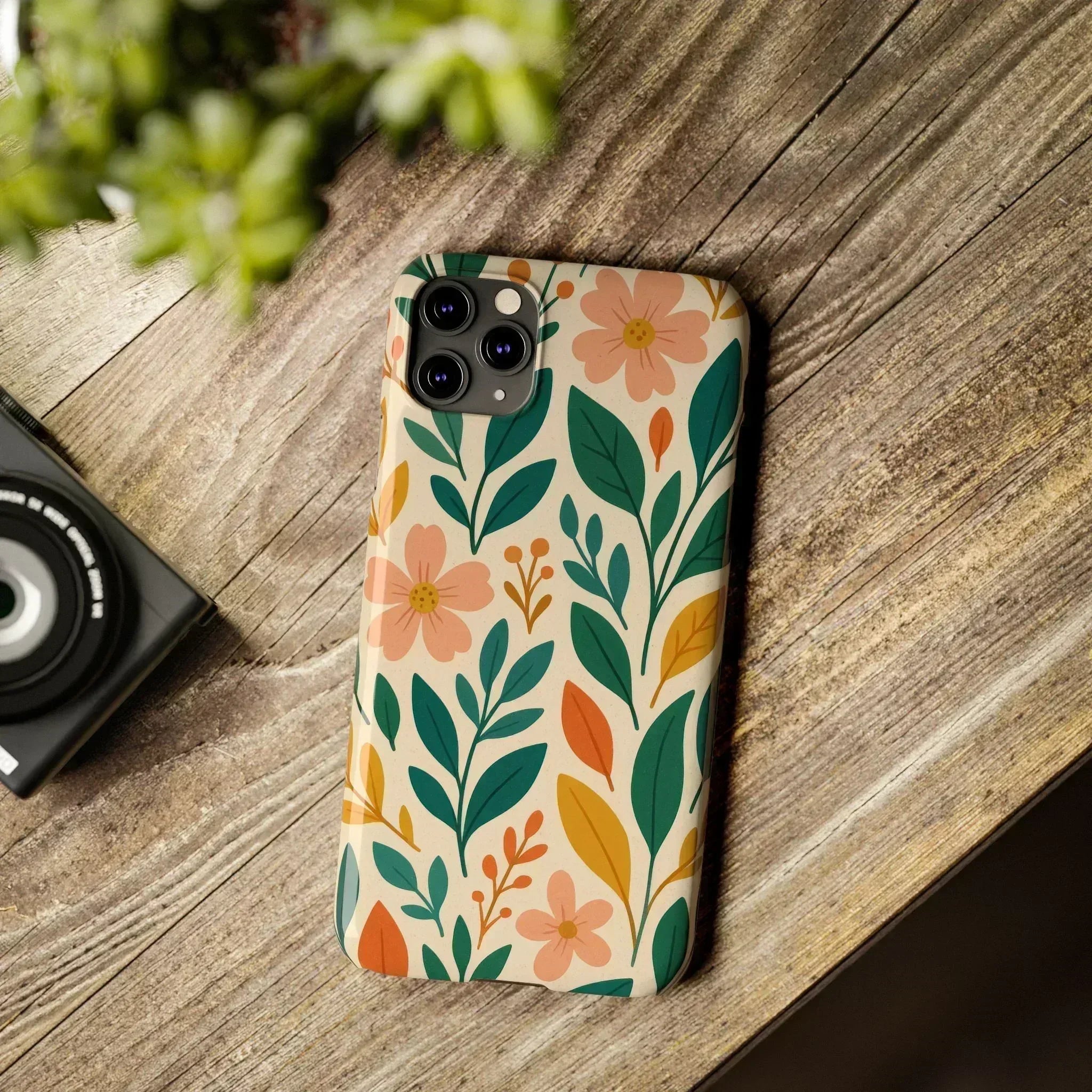 Floral Harmony Phone Case for iPhone 11-16 - KARARMDESIGN