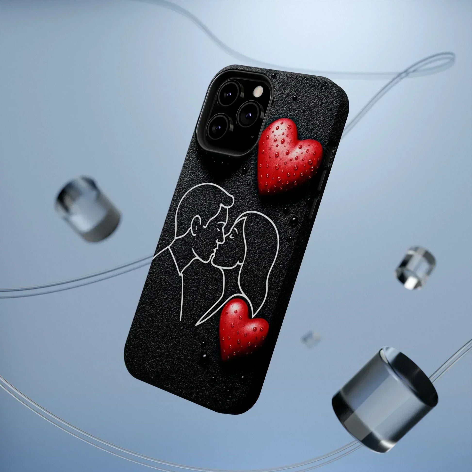 Midnight Kiss Phone Case for iPhone 13-16 Models - KarArmDesign