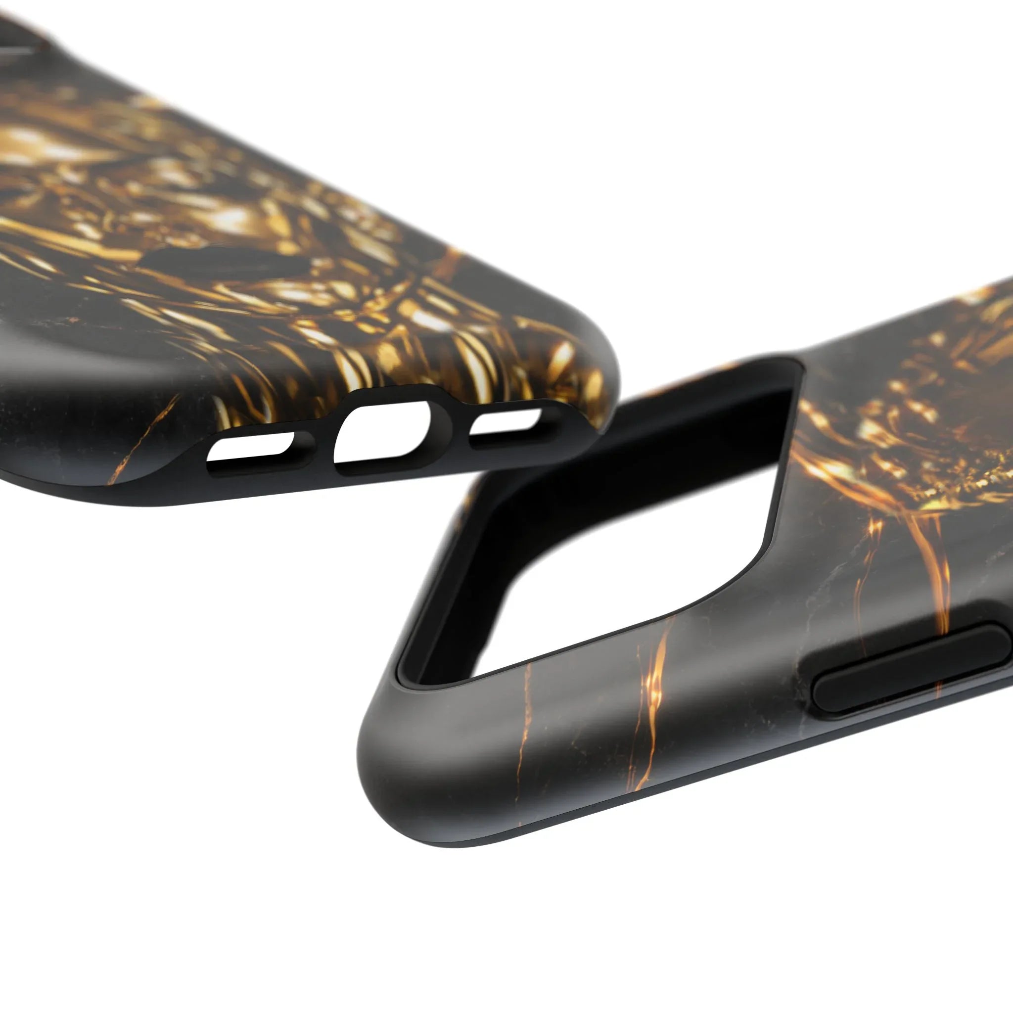 Luxury Gold Portrait Phone Case for iPhone 11-17 and Galaxy S21-S25 - KARARMDESIGN