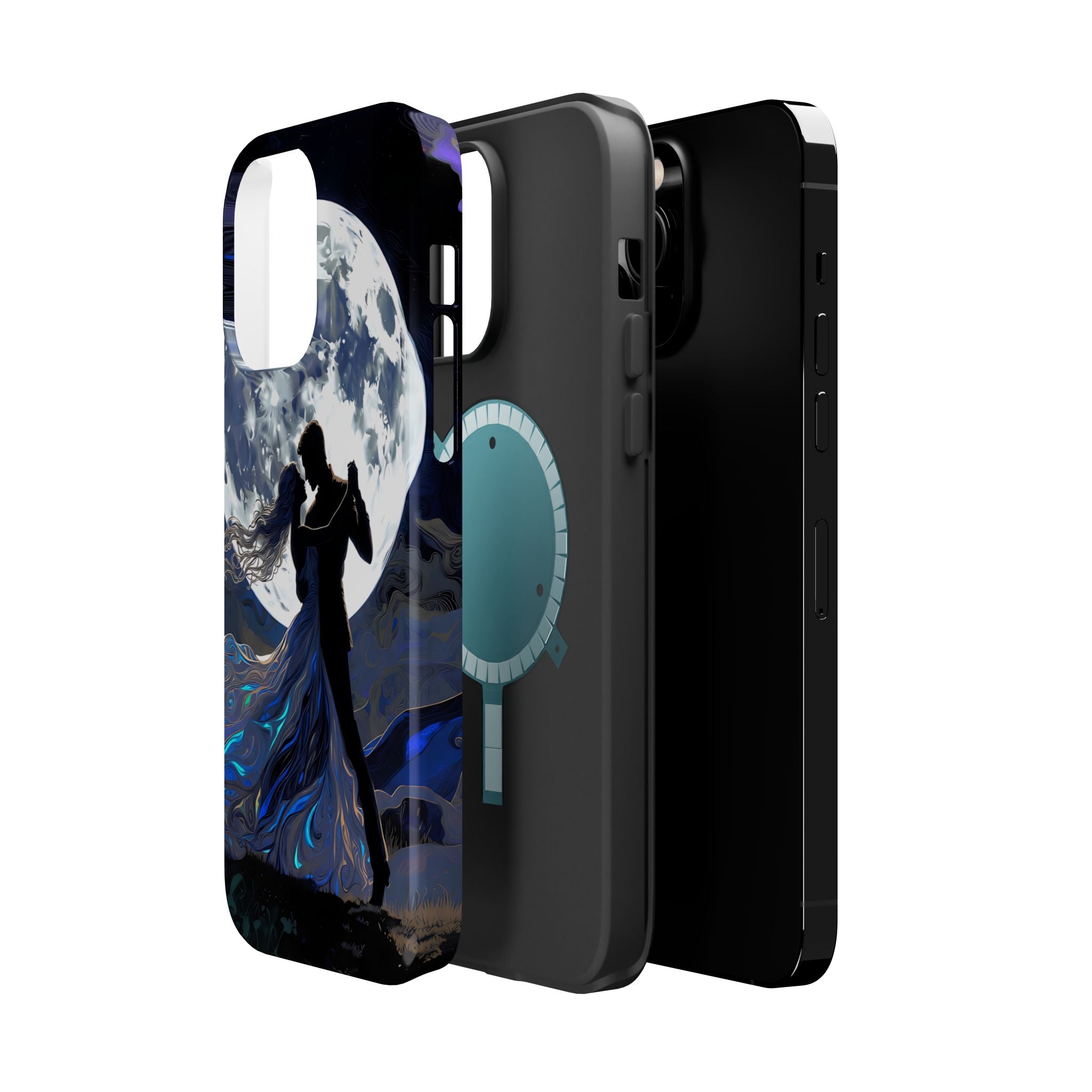 Romantic Moonlight Dance Magnetic Phone Case – iPhone 15–17 & Samsung Galaxy S26