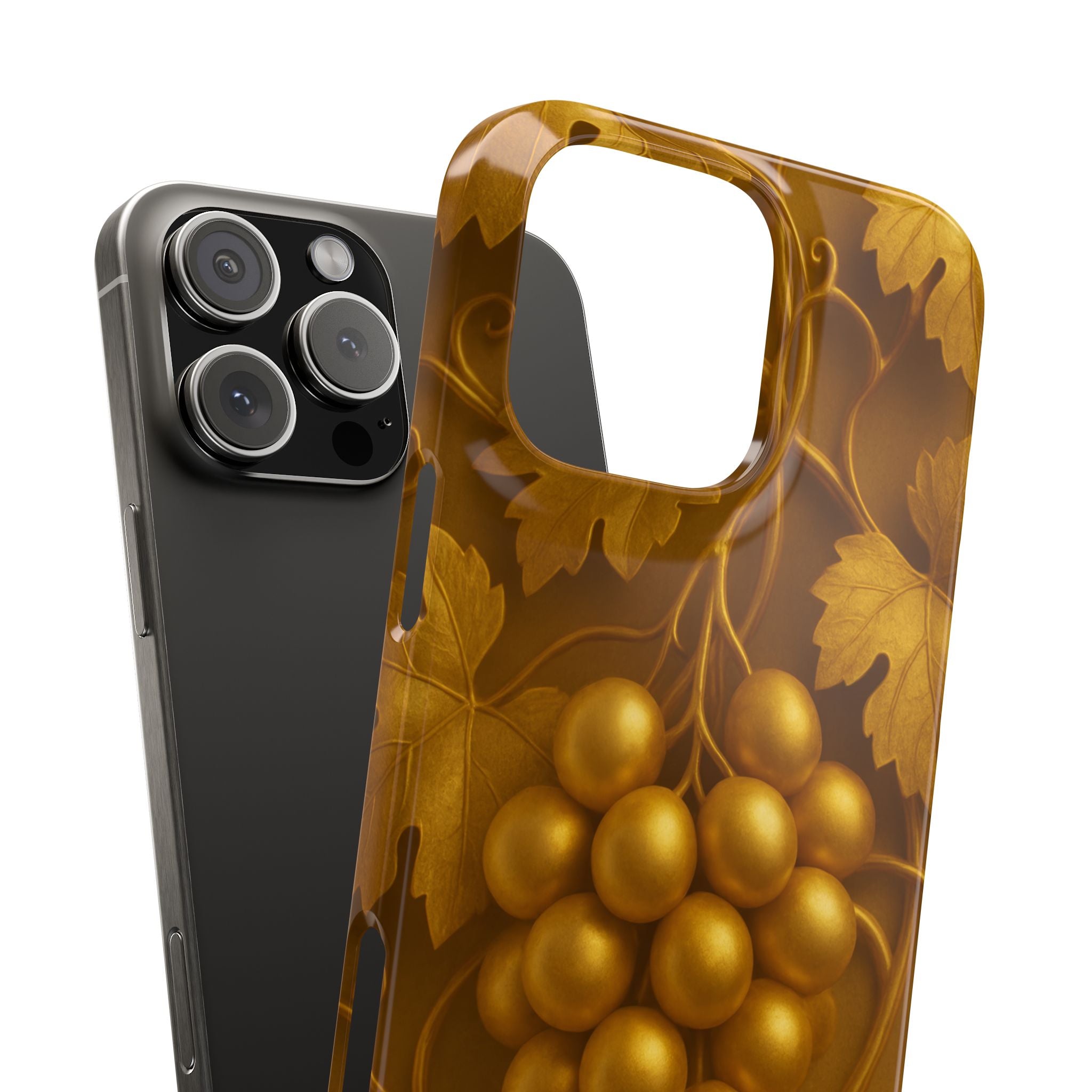 Golden Grapes Phone Case for iPhone 8–17