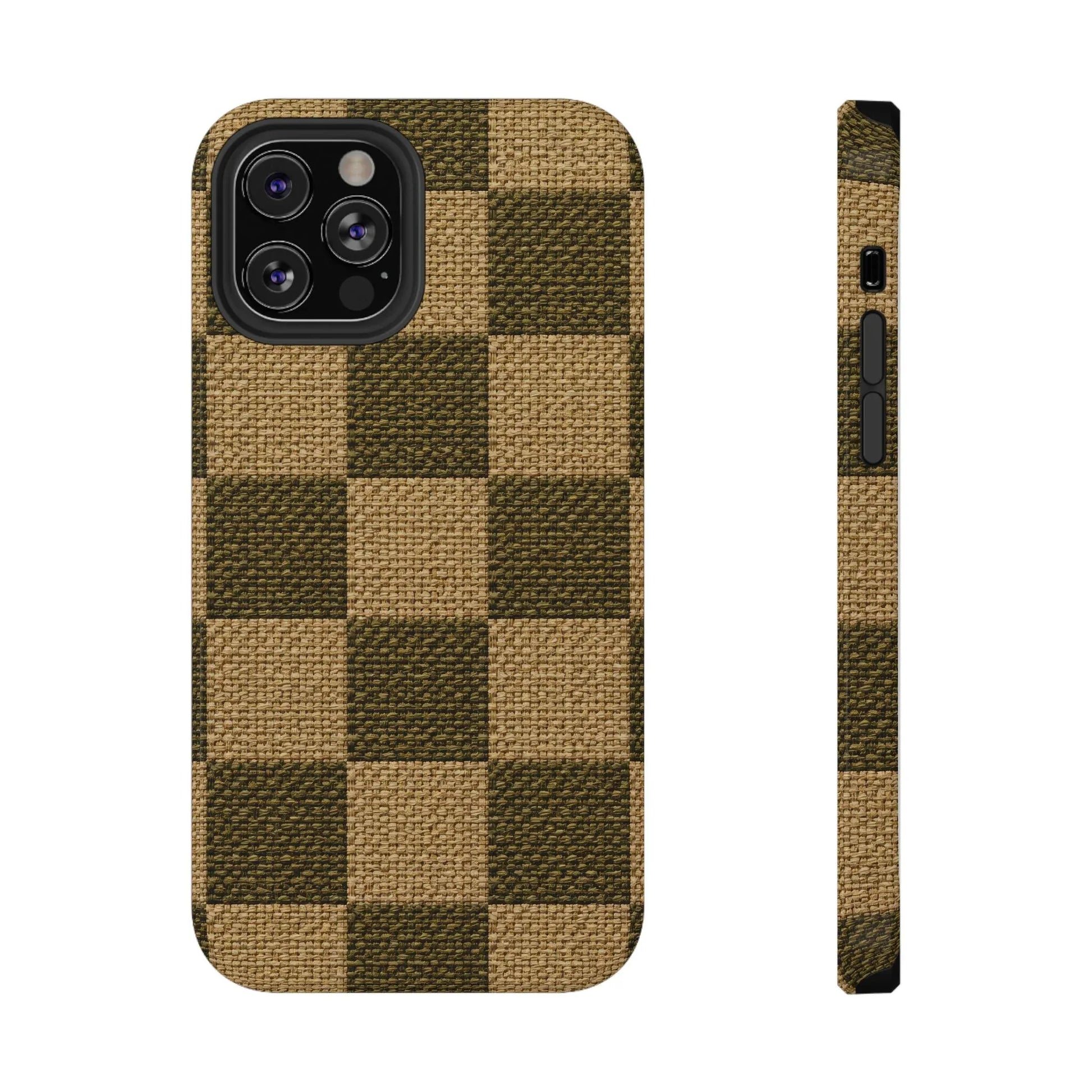 Rustic Woven Phone Case for iPhone 11-17 and Galaxy S21-S22 - KARARMDESIGN