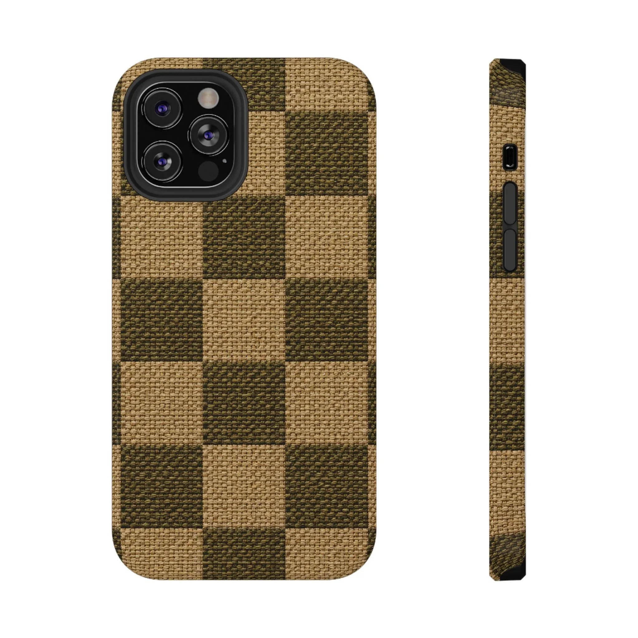 Rustic Woven Phone Case for iPhone 11-17 and Galaxy S21-S22 - KARARMDESIGN