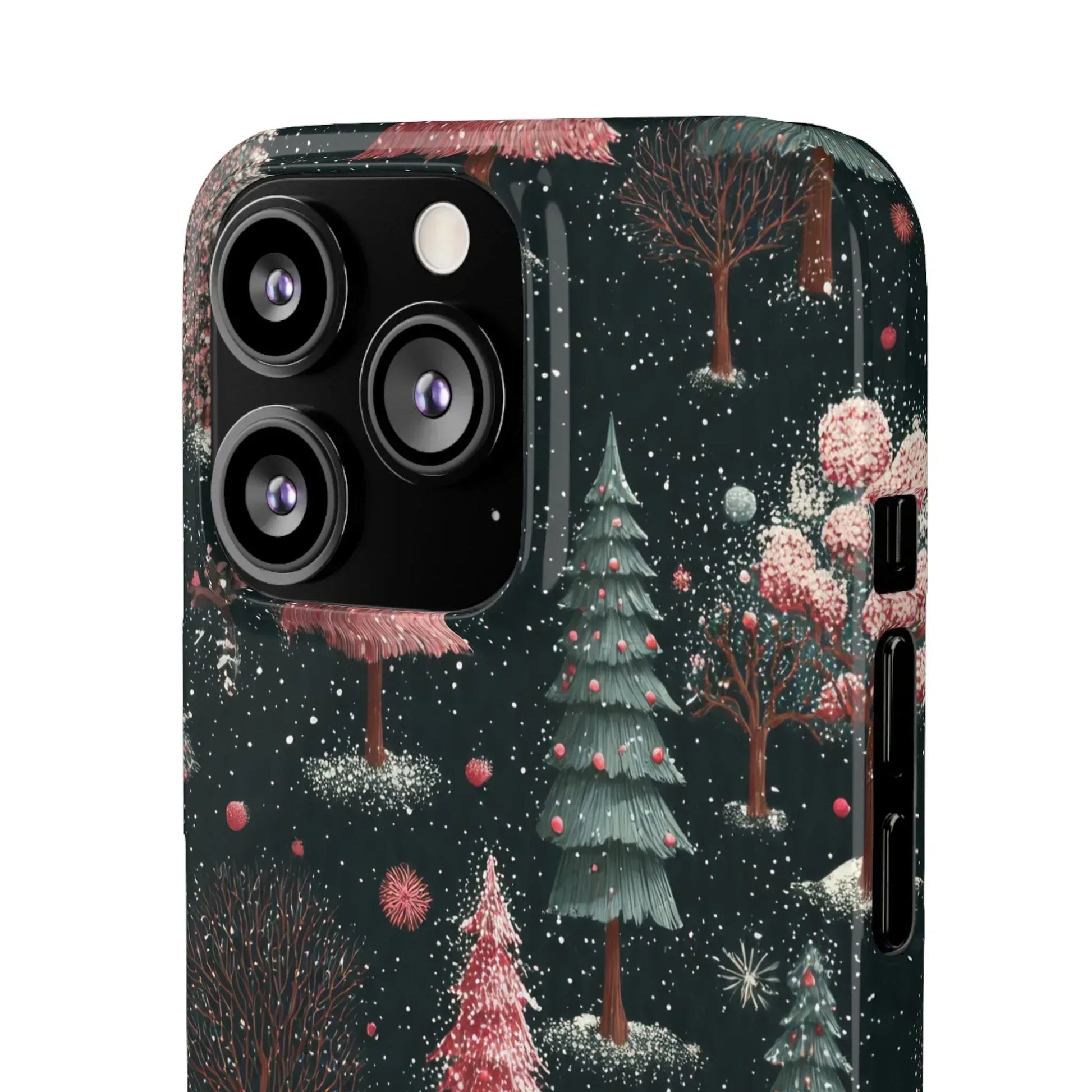 Winter Bloom Forest Phone Case for iPhone 11-17 and Galaxy S20-S25 - KARARMDESIGN