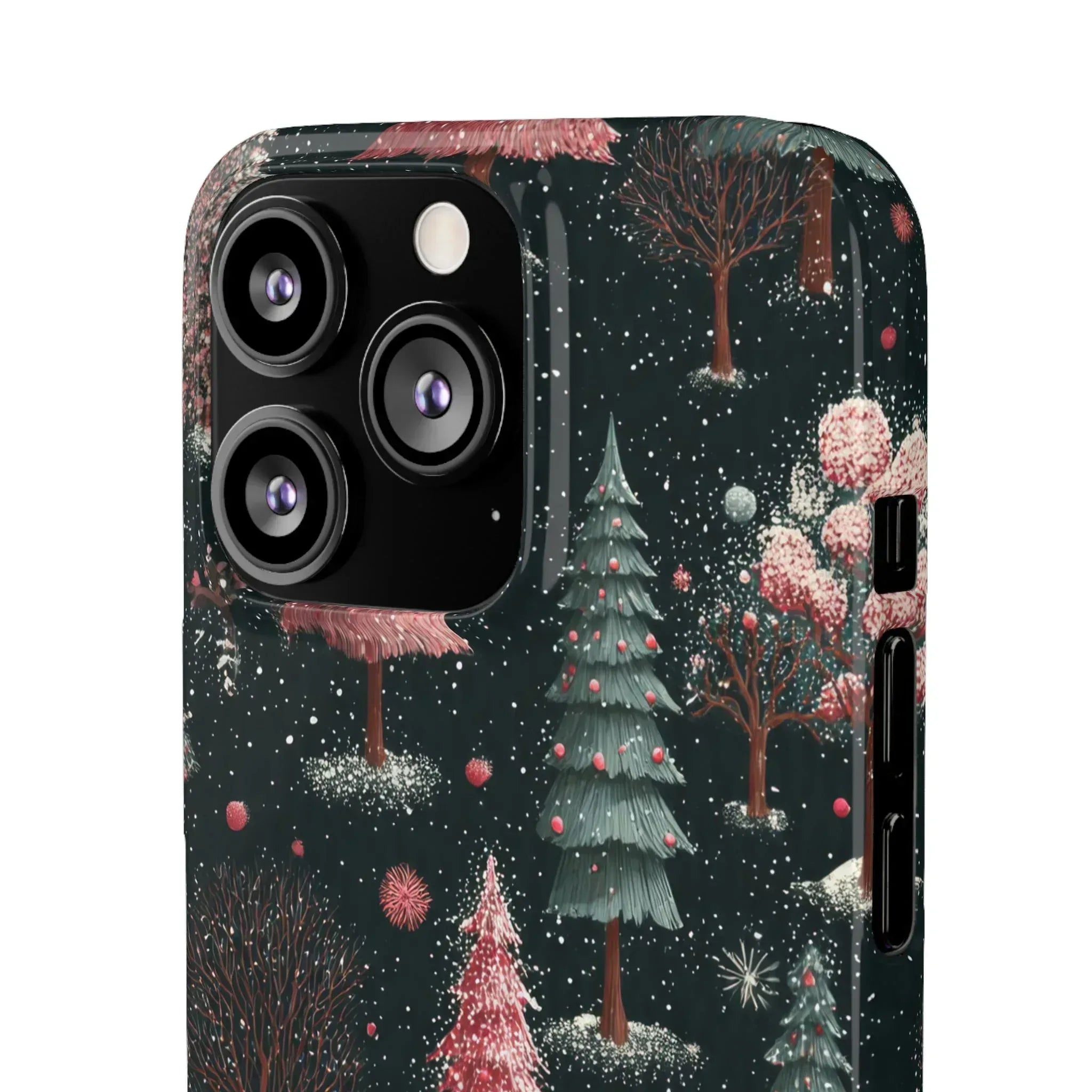 Winter Bloom Forest Phone Case for iPhone 11-17 and Galaxy S20-S25 - KARARMDESIGN