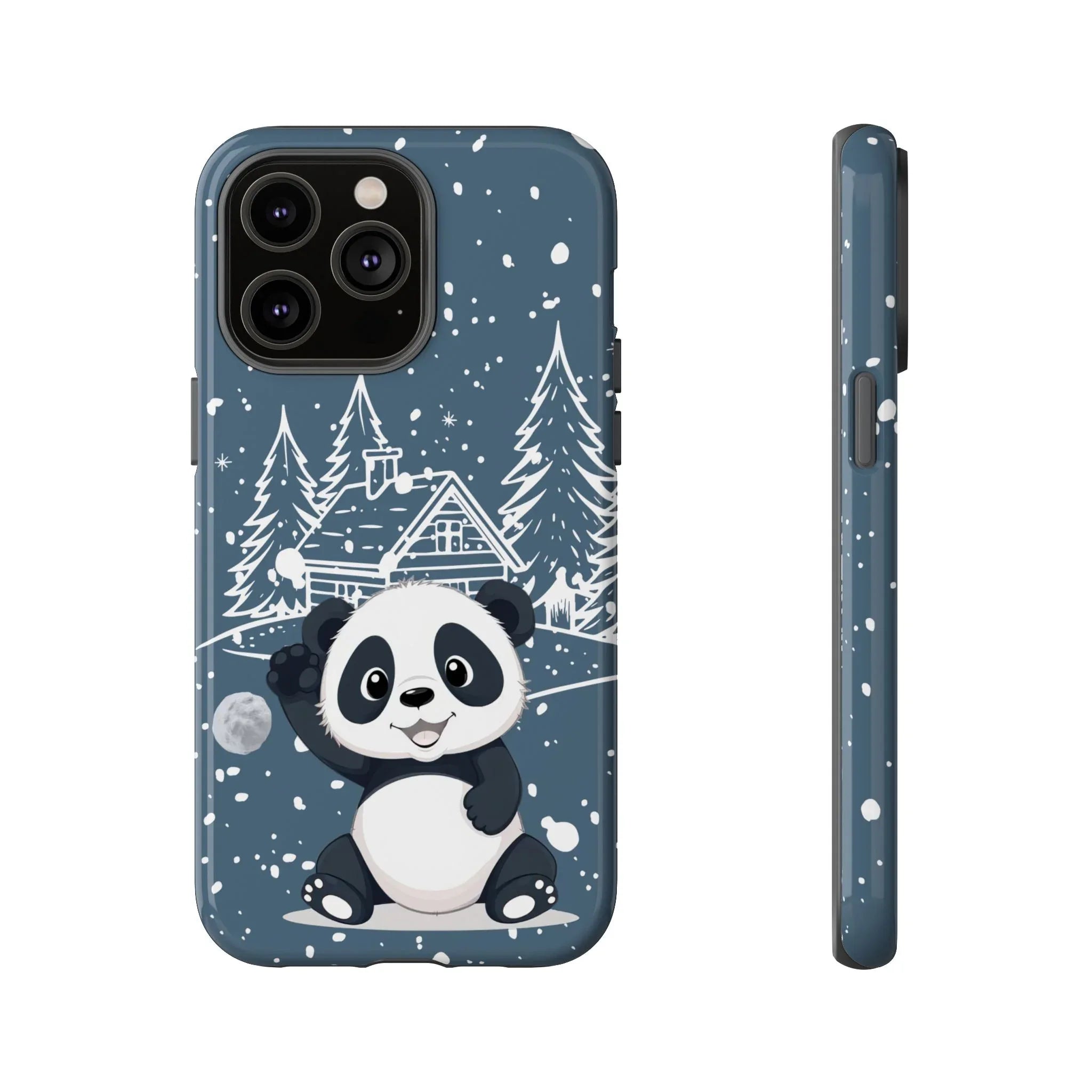 Cute Panda in a Winter Wonderland Phone Case for iPhone 8-17 - KARARMDESIGN