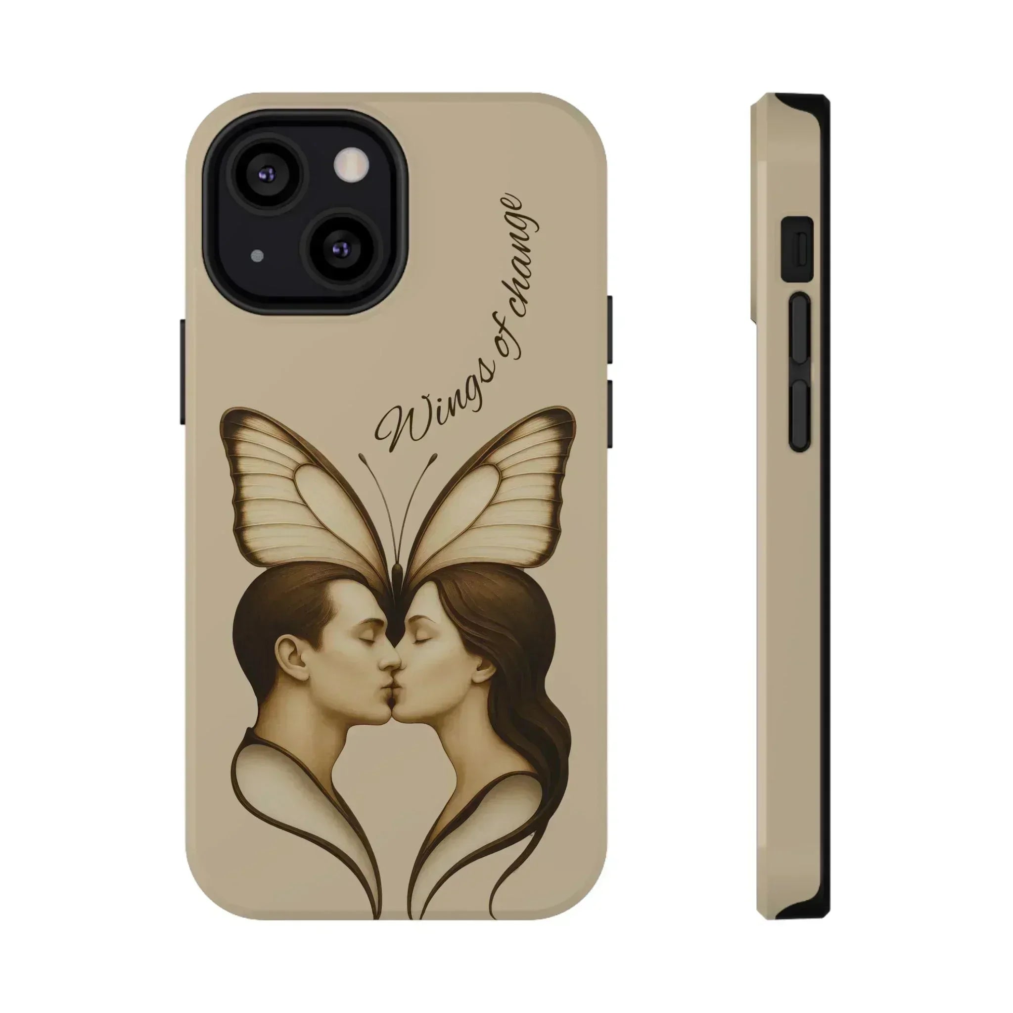 Romantic Butterfly Couple Phone Case for iPhone 12-16 and Galaxy S21-S22 - KARARMDESIGN