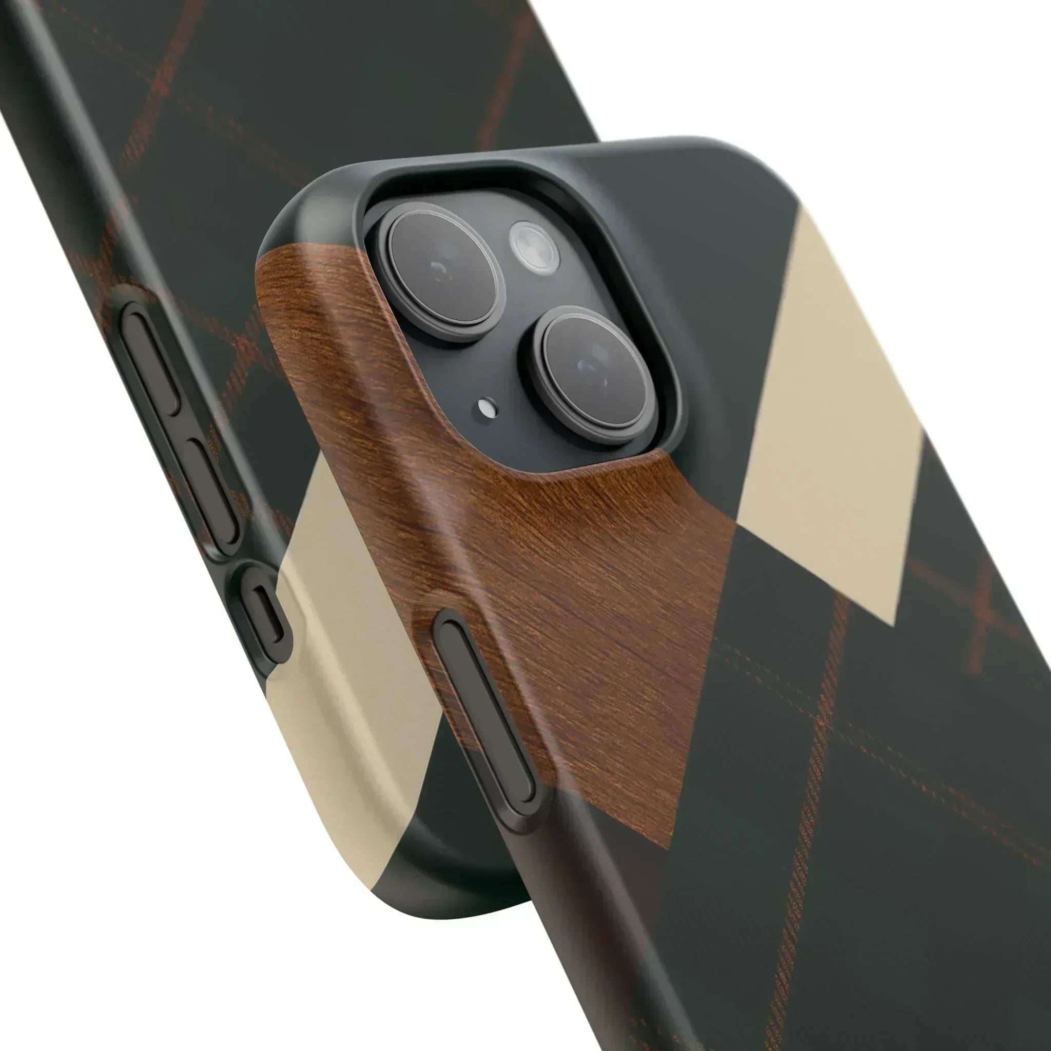 Rustic Green Phone Case for iPhone 8-16 and Galaxy S20-S24 - KARARMDESIGN
