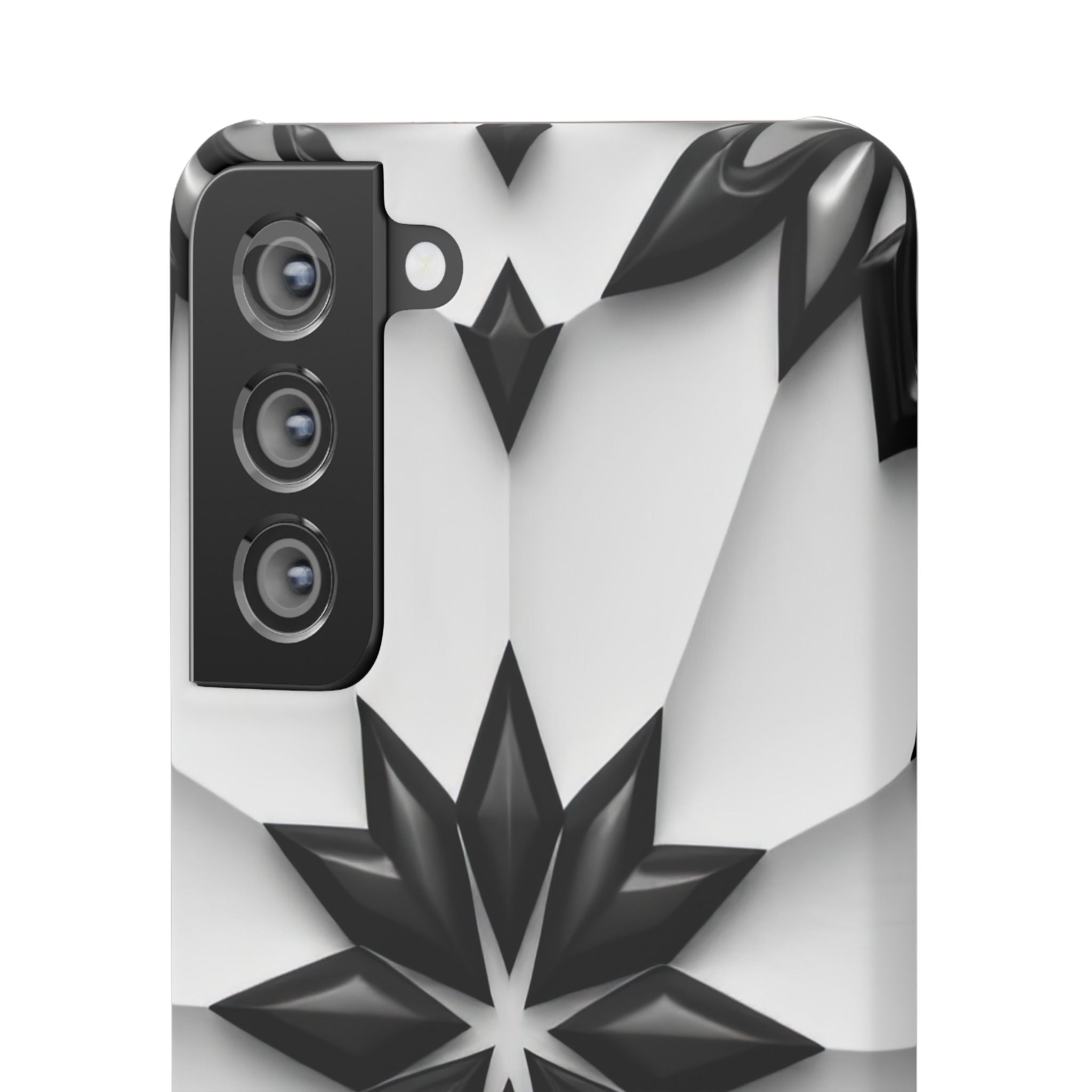 Black & White Geometric Snap Case for iPhone & Samsung Galaxy