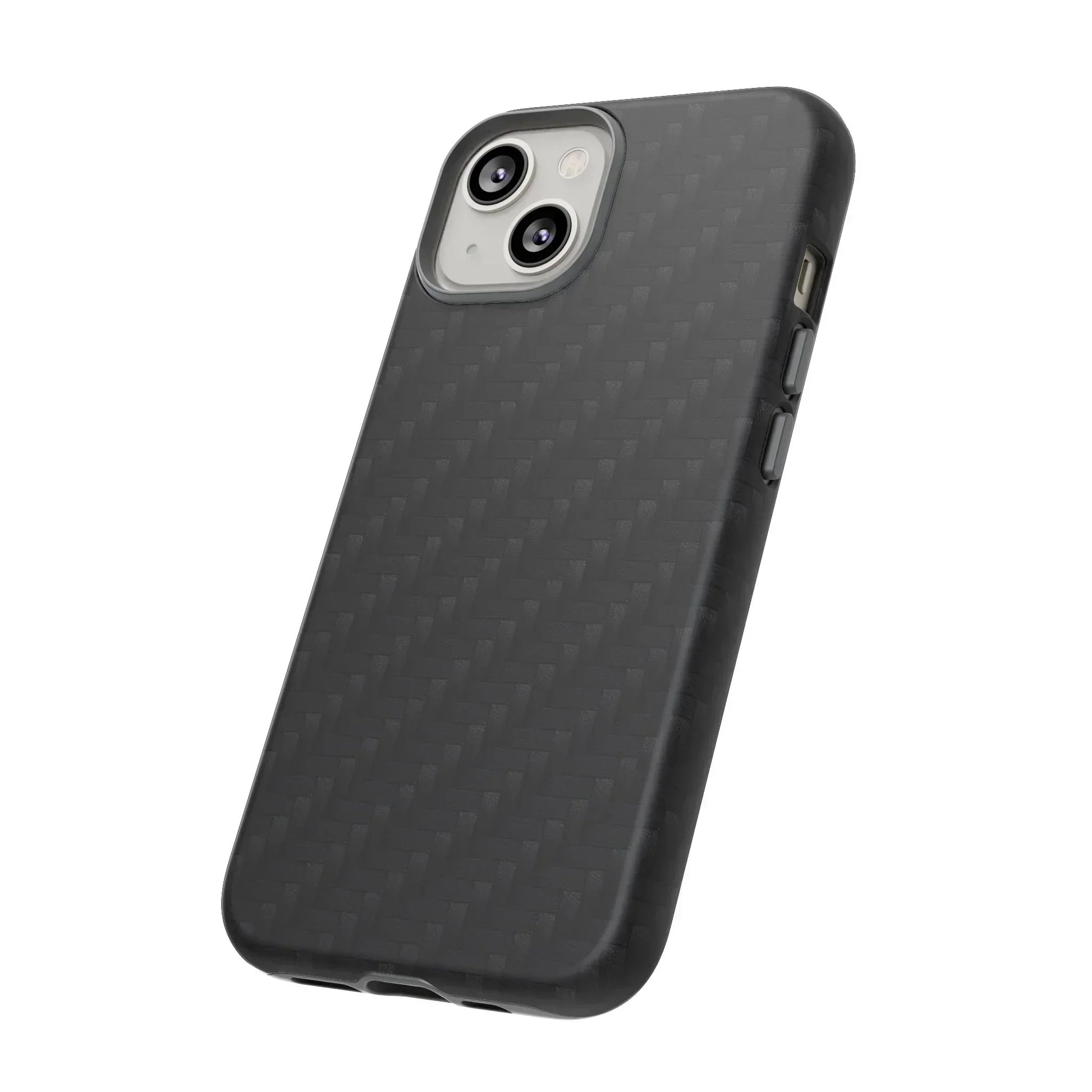 Black Carbon Phone Case Tough Case for iPhone 8-16 and Google Pixel up to 9 Models - KarArmDesign