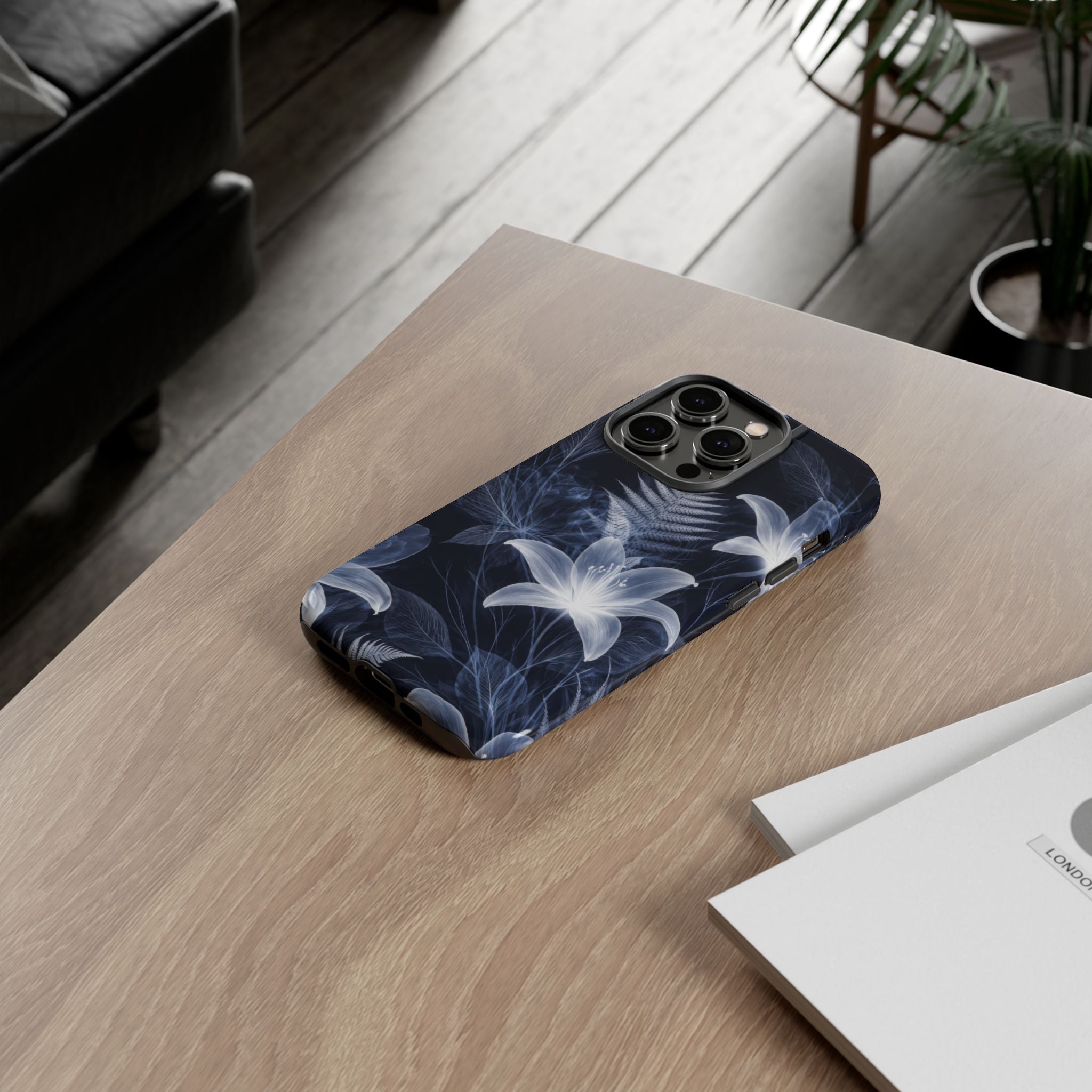 Moonlight Garden Phone Case for iPhone 11-17 and Galaxy S20-S26