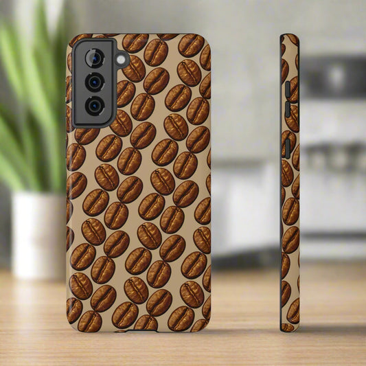 Coffee Pattern Phone Case for iPhone and Samsung Galaxy - KarArmDesign