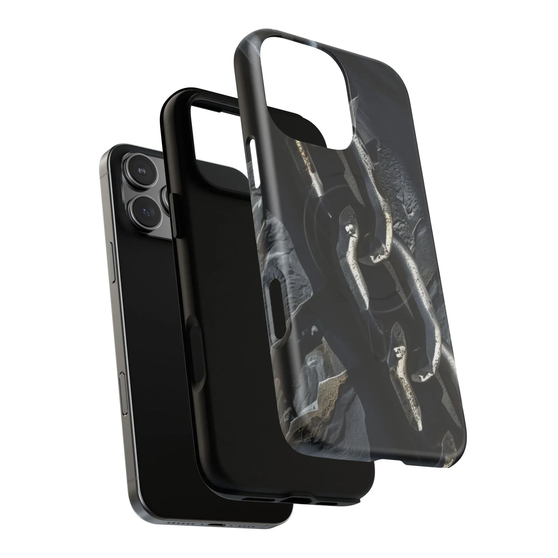 “Iron Chain” Tough Magnetic Phone Case for iPhone 13-17 - KARARMDESIGN