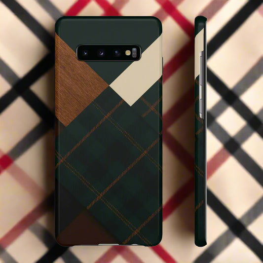 Rustic Green Phone Case for iPhone 7-16 and Samsung Galaxy S20-S24 Models - KarArmDesign
