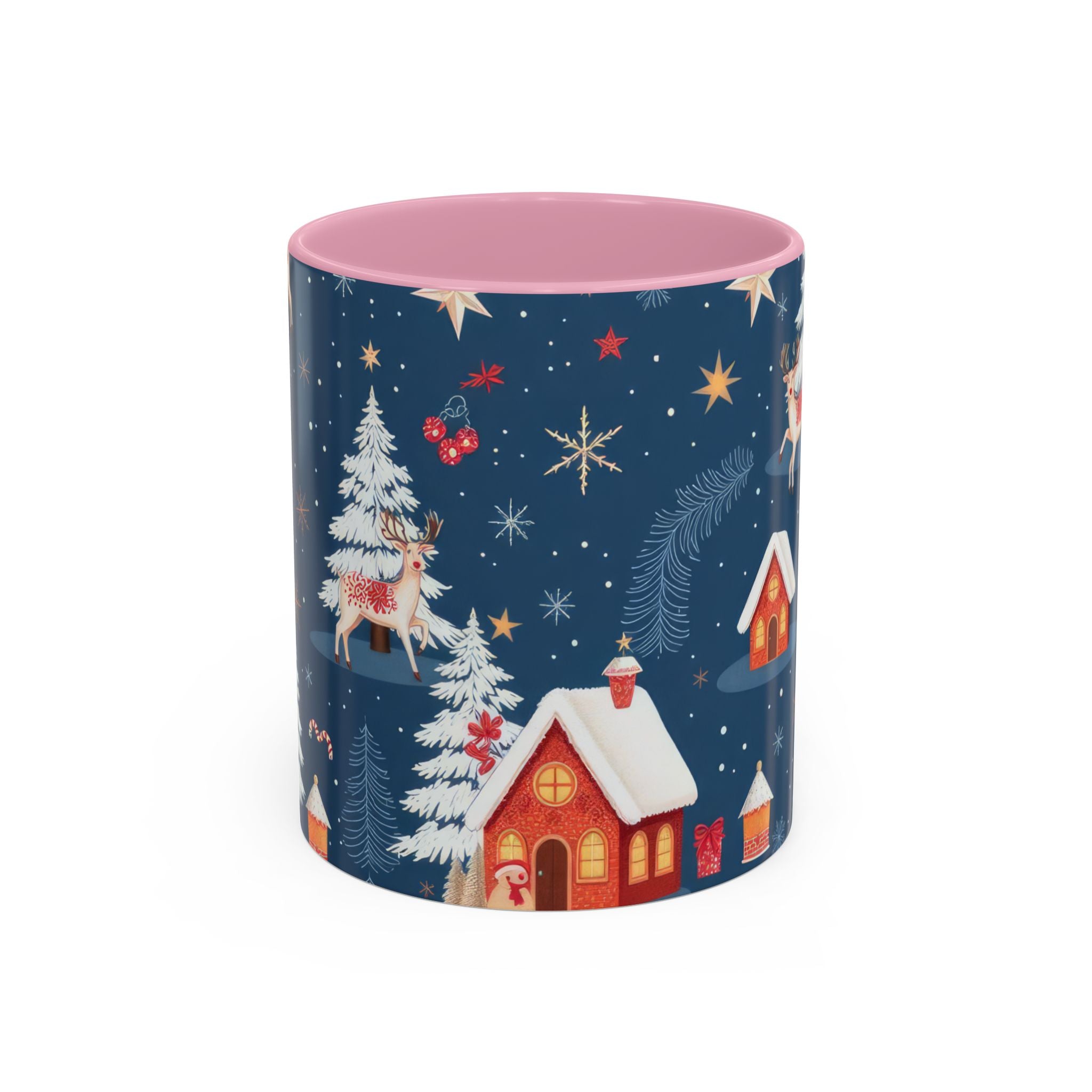 Dark Blue Christmas Mug - Colorful Mugs (11oz, 15oz)