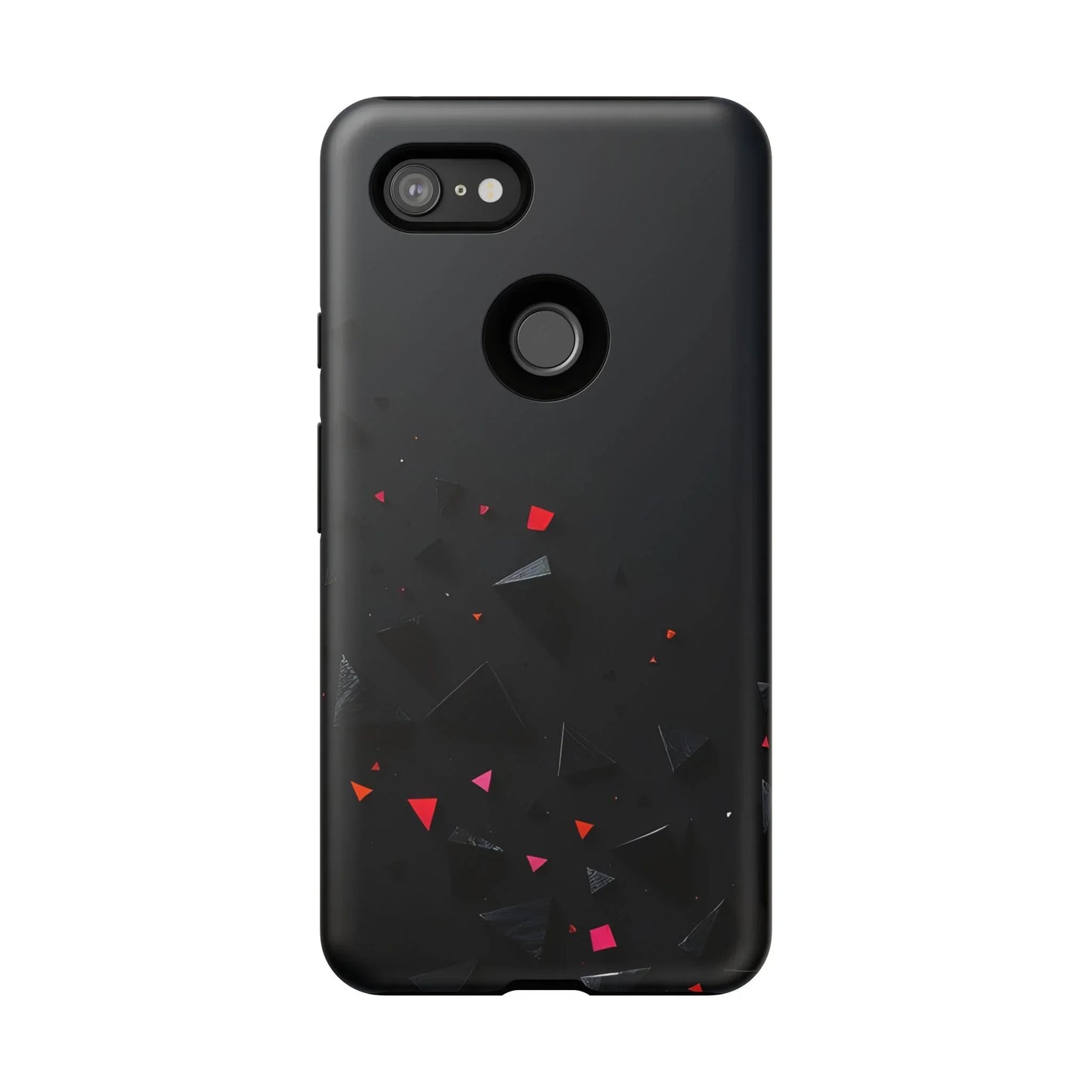 Black and Red Neon Phone Case for iPhone 8-16 and Pixel up to 9 Models - KarArmDesign