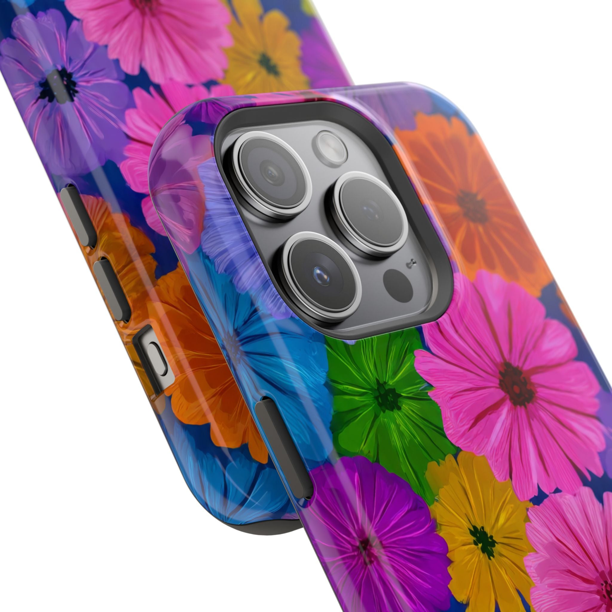 Bloom Pattern Phone Case for iPhone 11-17 and Galaxy S21-S22 Models - KARARMDESIGN