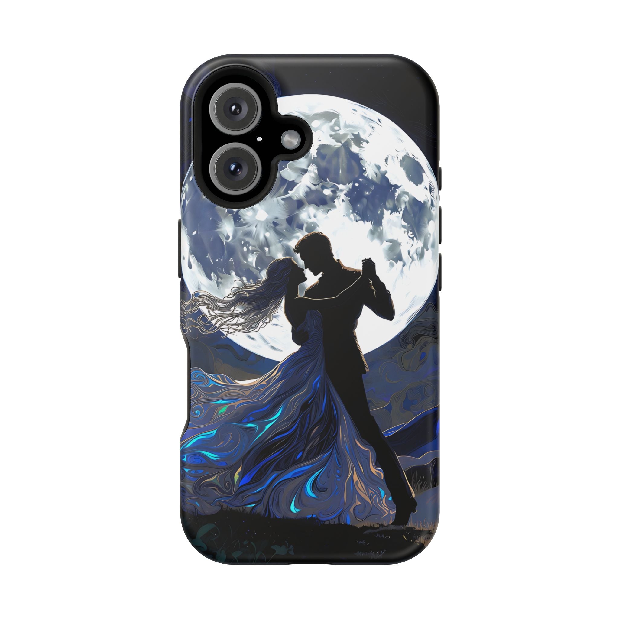 Romantic Moonlight Dance Magnetic Phone Case – iPhone 15–17 & Samsung Galaxy S26