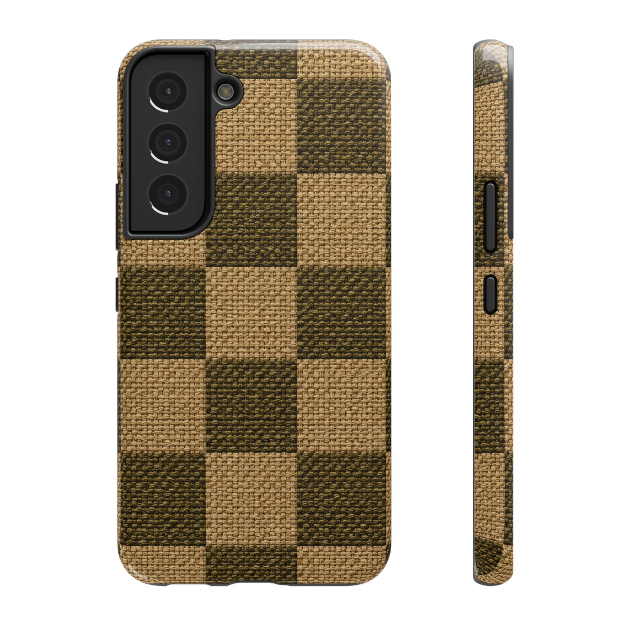 Rustic Woven Phone Case for iPhone 11-17 and Galaxy S22-S26