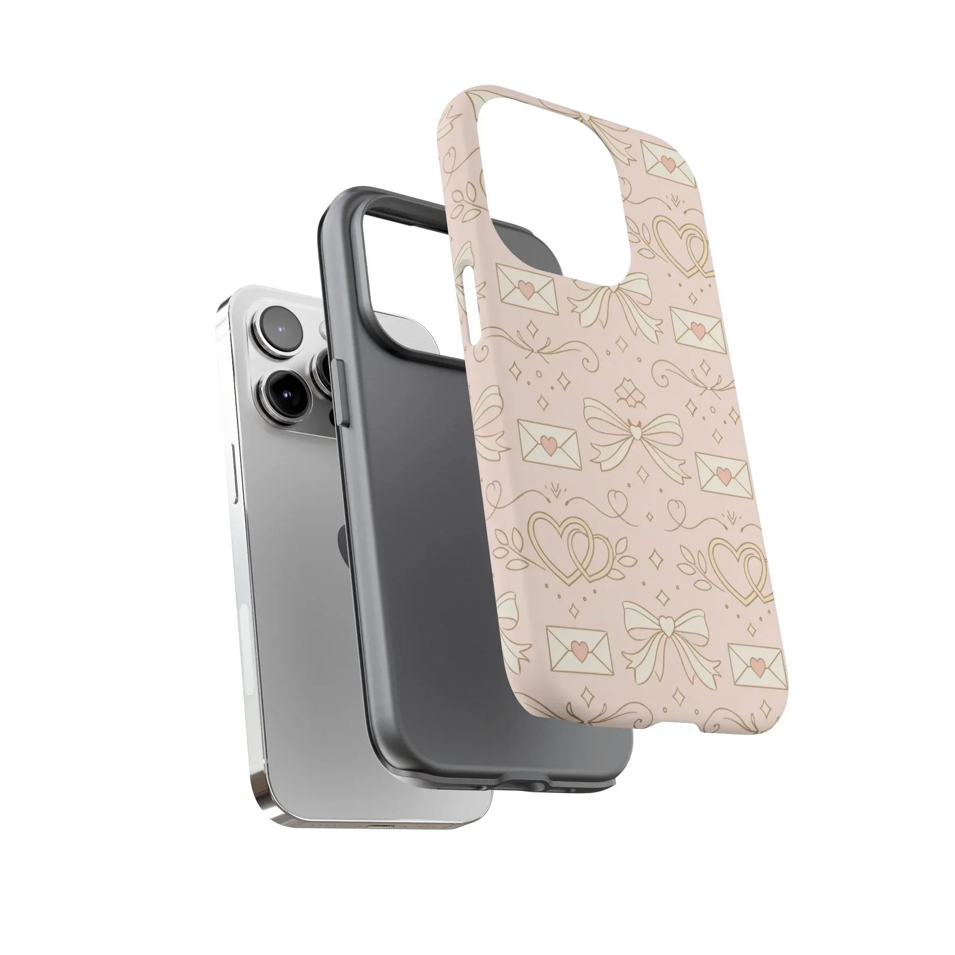 Sweet Romance Tough Phone Case for iPhone 11–17 & Galaxy S10–S25 - KARARMDESIGN