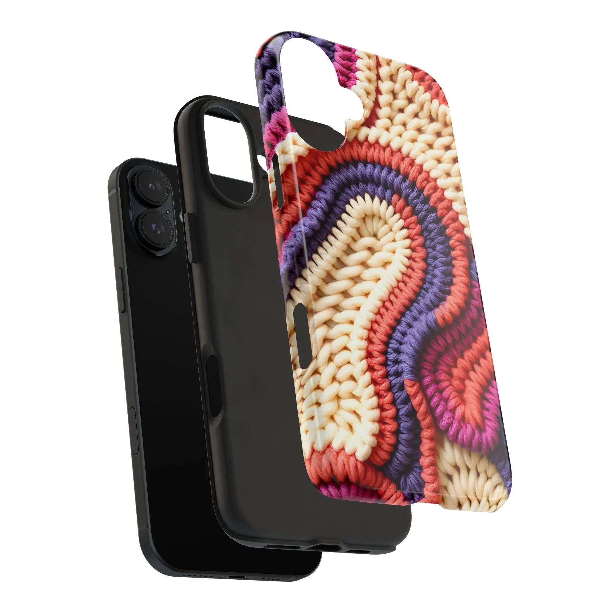 Handwoven Textile Art Phone Case for iPhone 11-17 and Galaxy S21-S25 - KARARMDESIGN