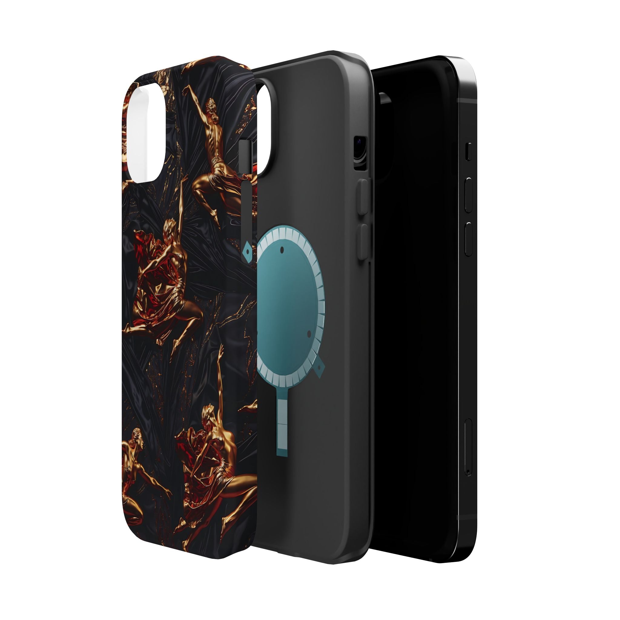 Gold Sculpture Phone Case for iPhone 13-17 & Samsung Galaxy S26