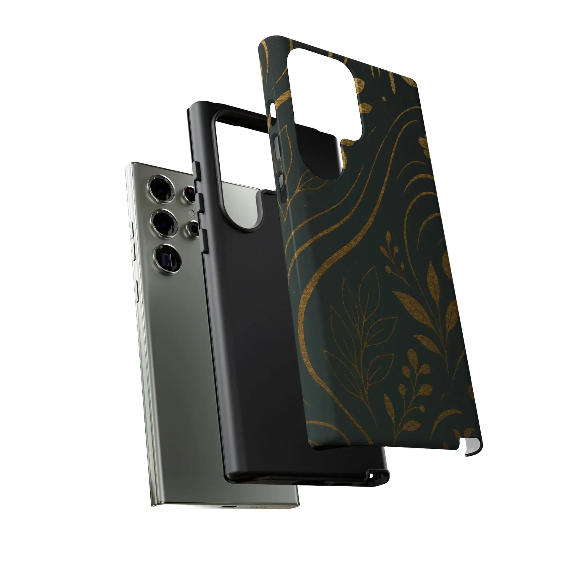 Foil Frenzy Abstract Gold Pattern Phone Case for Samsung Galaxy and Google Pixel - KarArmDesign