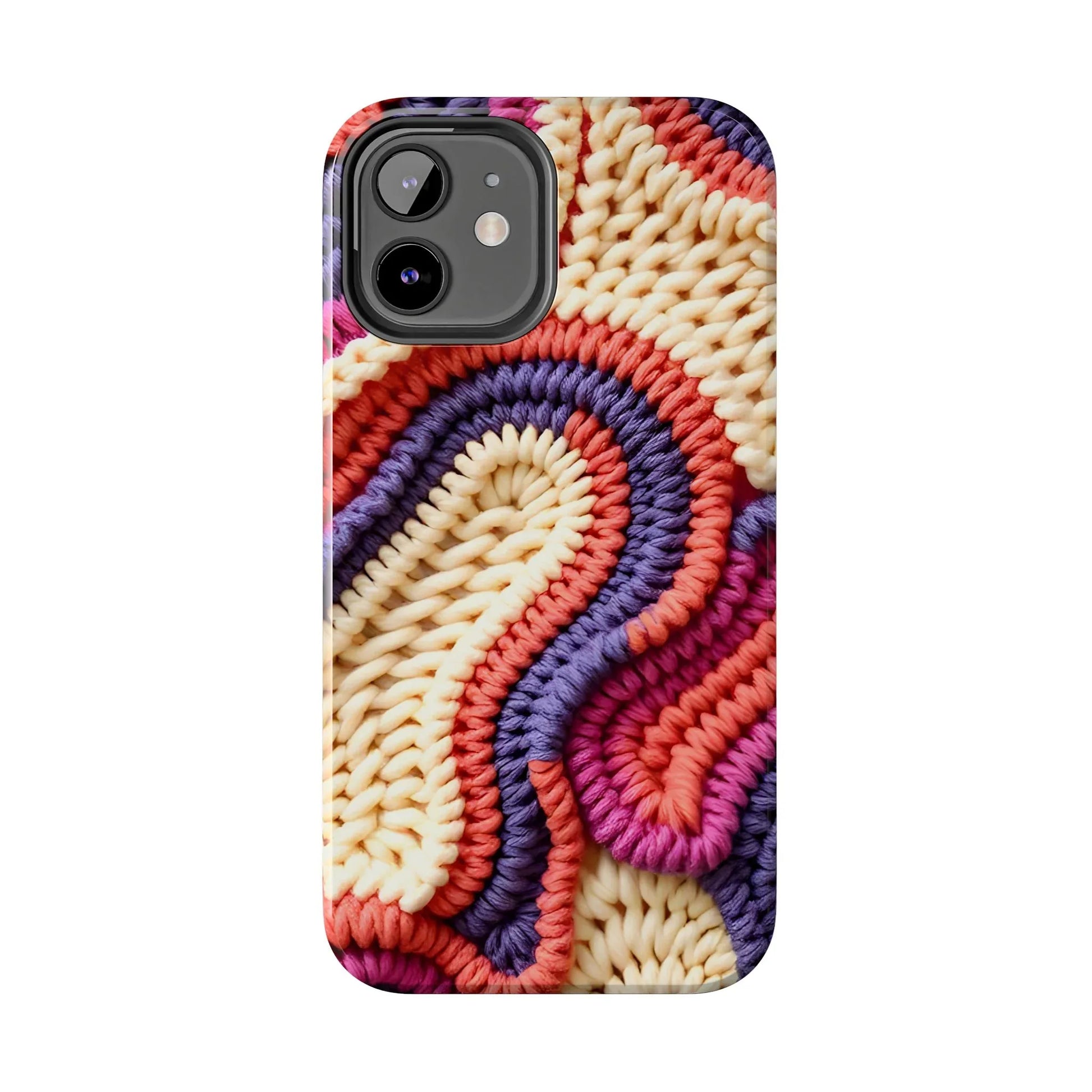 Handwoven Textile Art Phone Case for iPhone 11-17 and Galaxy S21-S25 - KARARMDESIGN